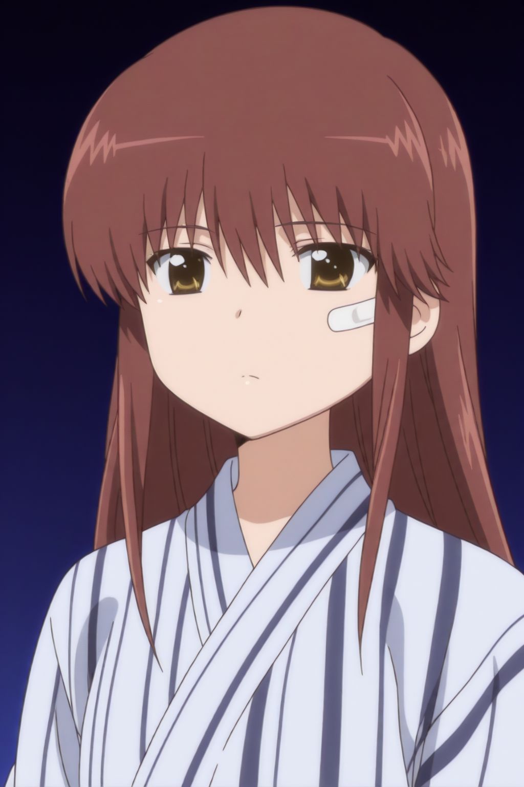 Riko Suminoe,  bandaid on face,  long hair on Tensor.Art