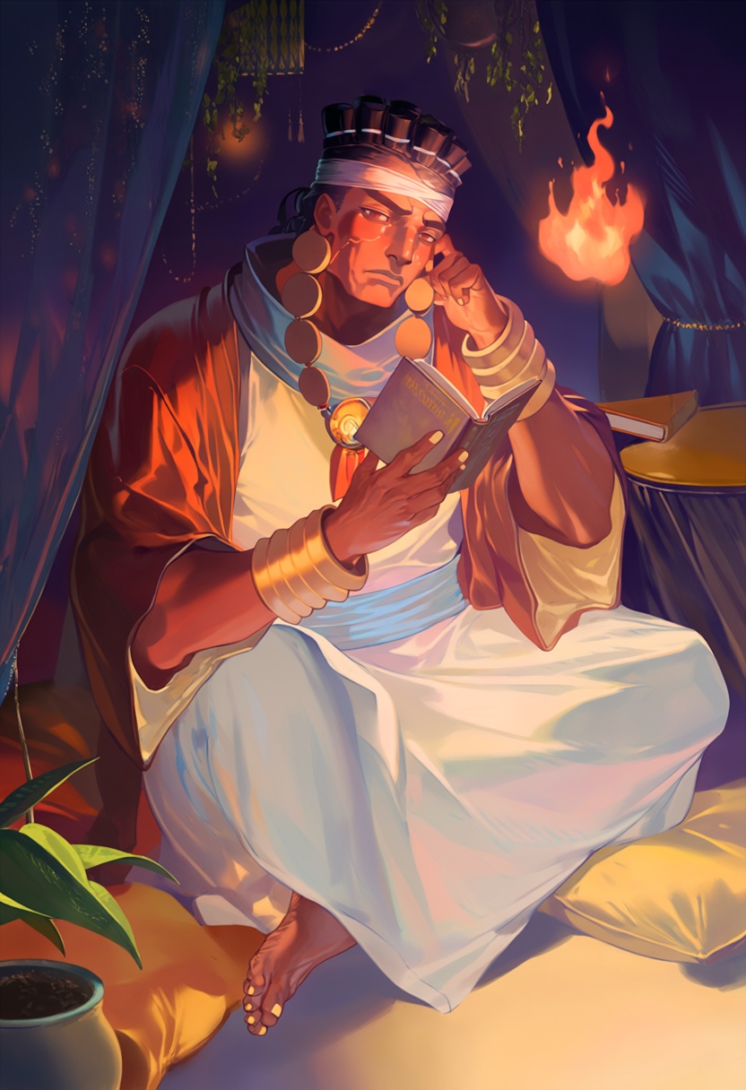 mohammed avdol,  1boy,  dark-skinned male on Tensor.Art