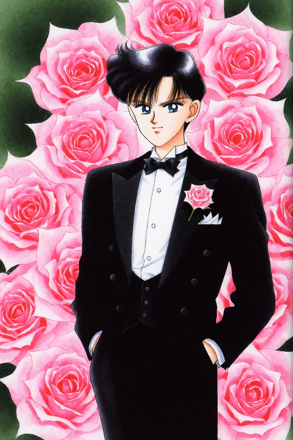 Takeuchi Naoko Style,  1boy,  Chiba Mamoru on Tensor.Art
