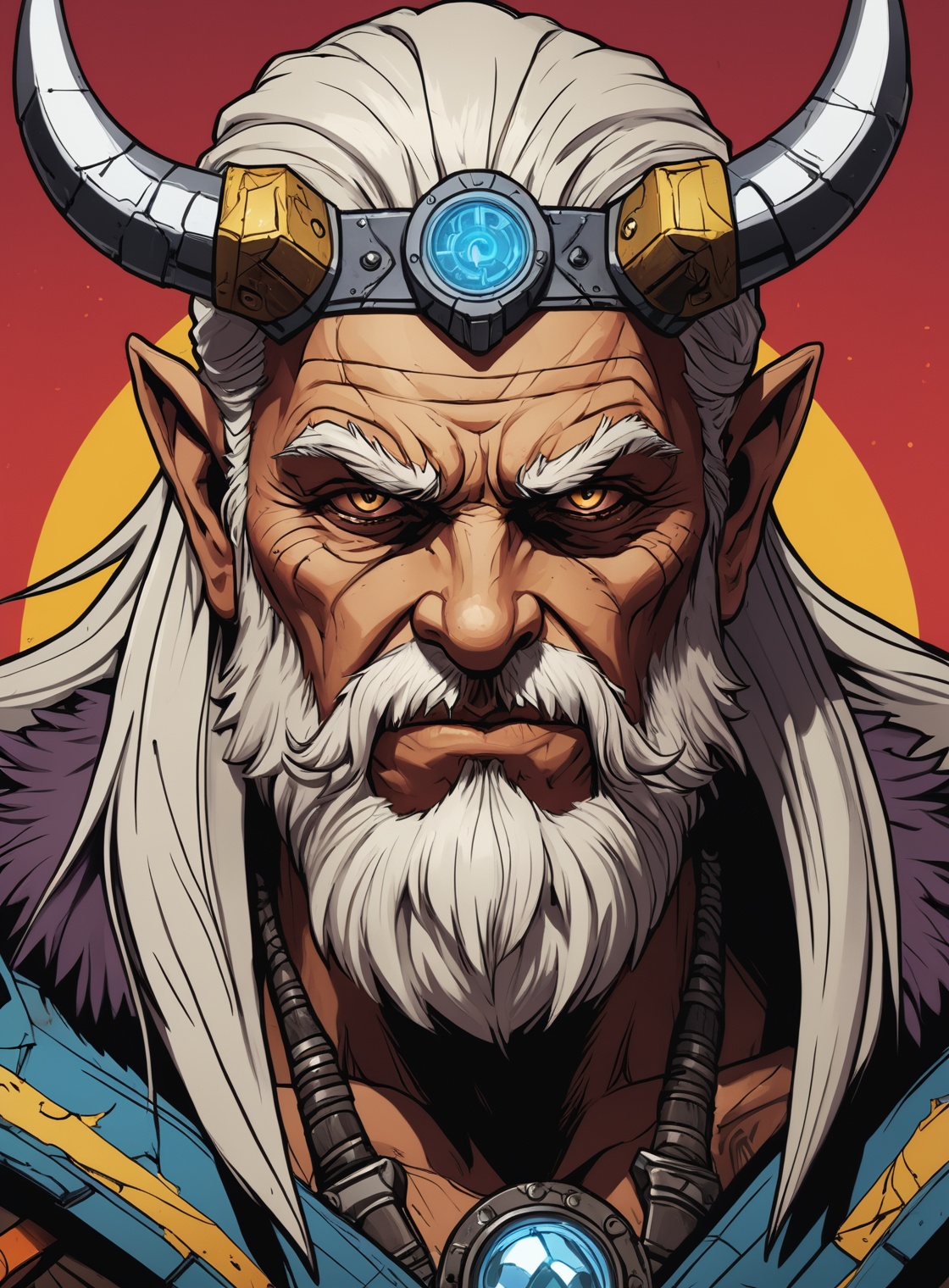 (closeup odin in front of the bifröst),  anthropomorphic,  beautiful on Tensor.Art