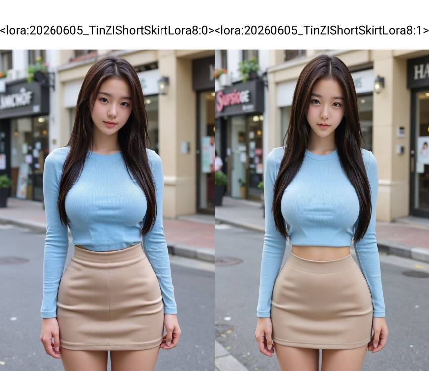 20260605_TinZIShortSkirtLora8 超短裙 by 天TIN on Tensor.Art