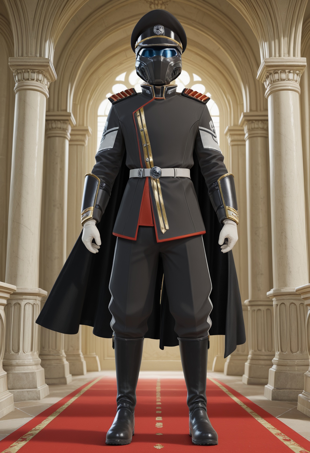hd2paradecommander,  military uniform,  black uniform on Tensor.Art