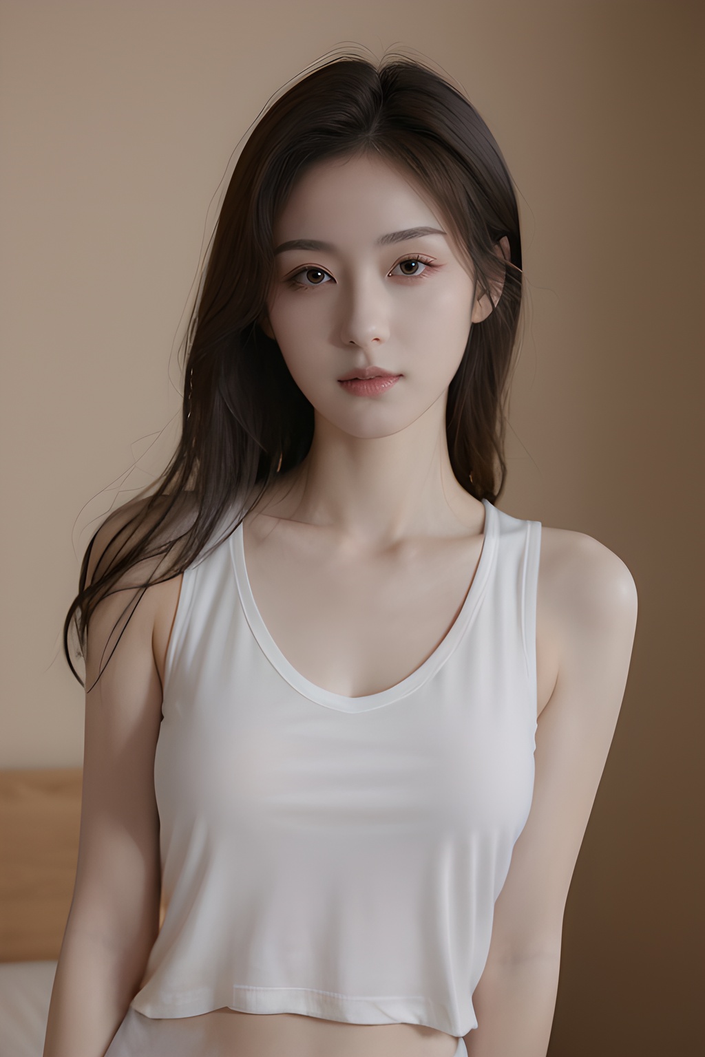 <lora:0814_09:0.7>,simple background,****_top,, 1girl,realistic,masterpiece, best quality, photorealistic, HDR,detail