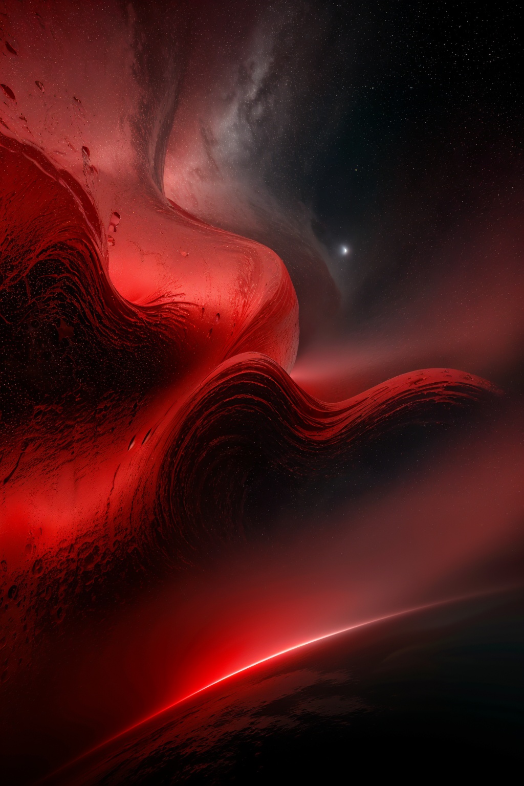 abstract,  red theme, scenery, sky, starry sky,<lora:LB_abstract_v1.0:0.8>,