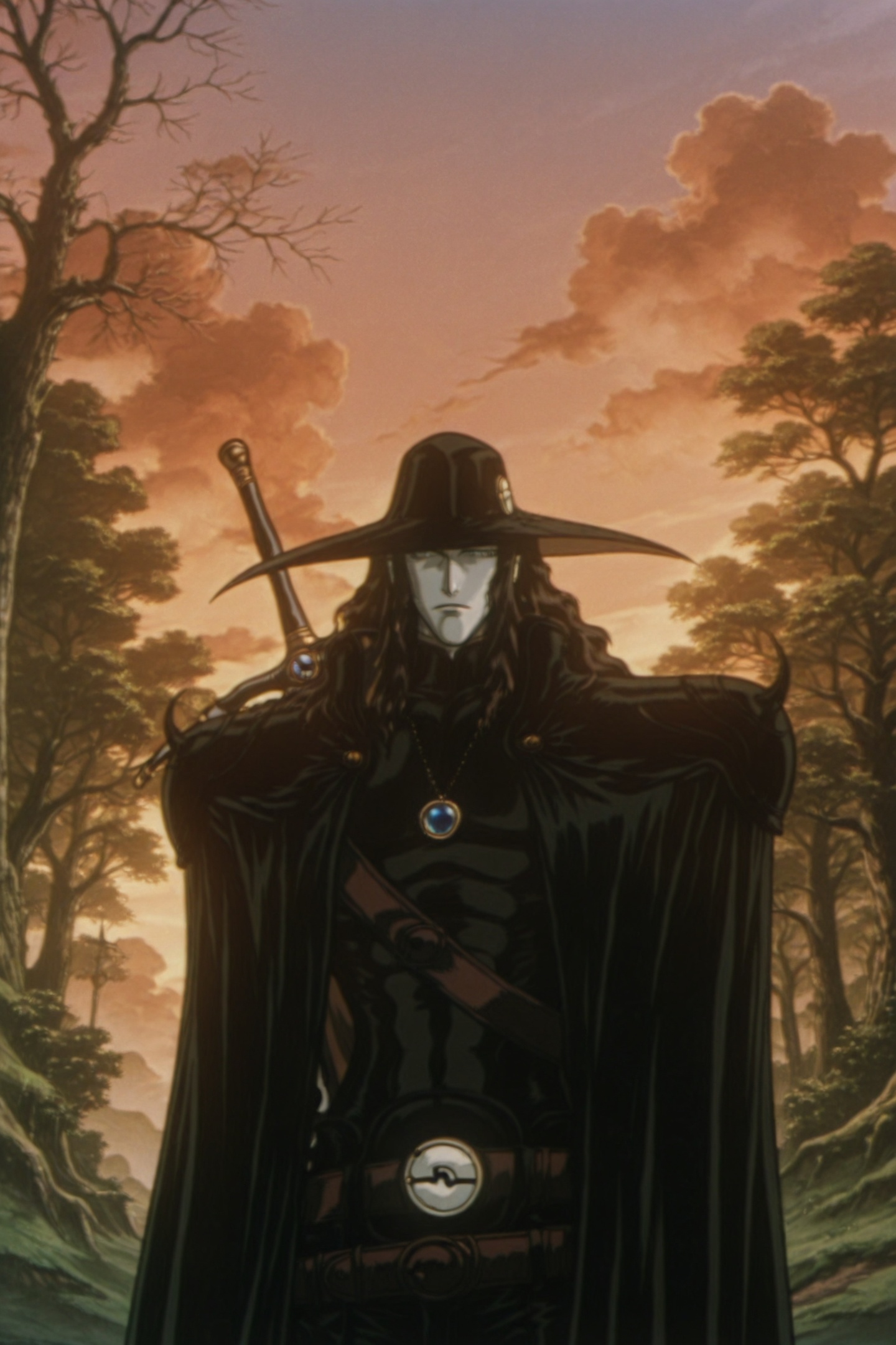 Vampire Hunter D Bloodlust Style,  D \(Vampire Hunter D\),  tree on Tensor.Art