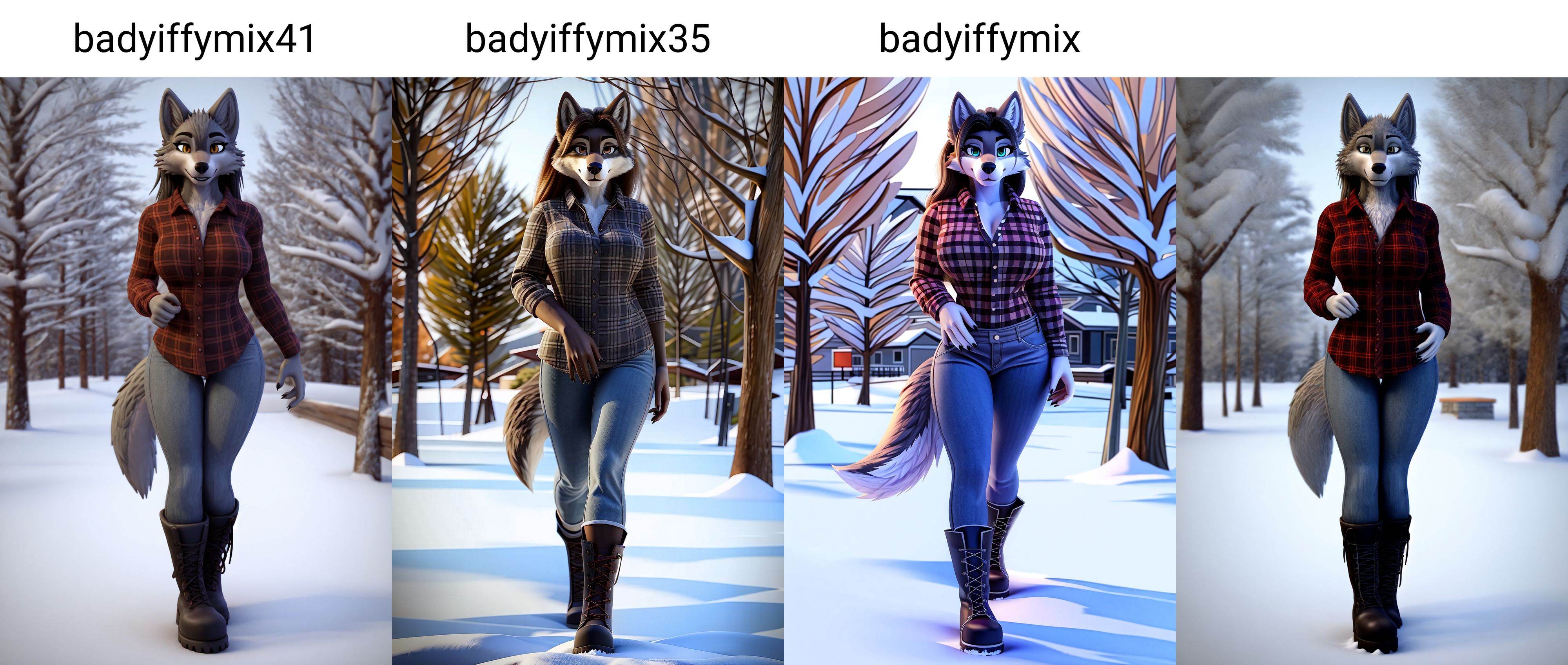 wolf,  furry,  female on Tensor.Art