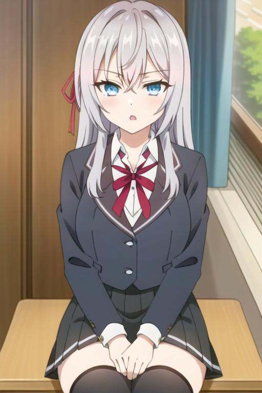 (masterpiece),  alisa mikhailovna kujou,  long hair on Tensor.Art