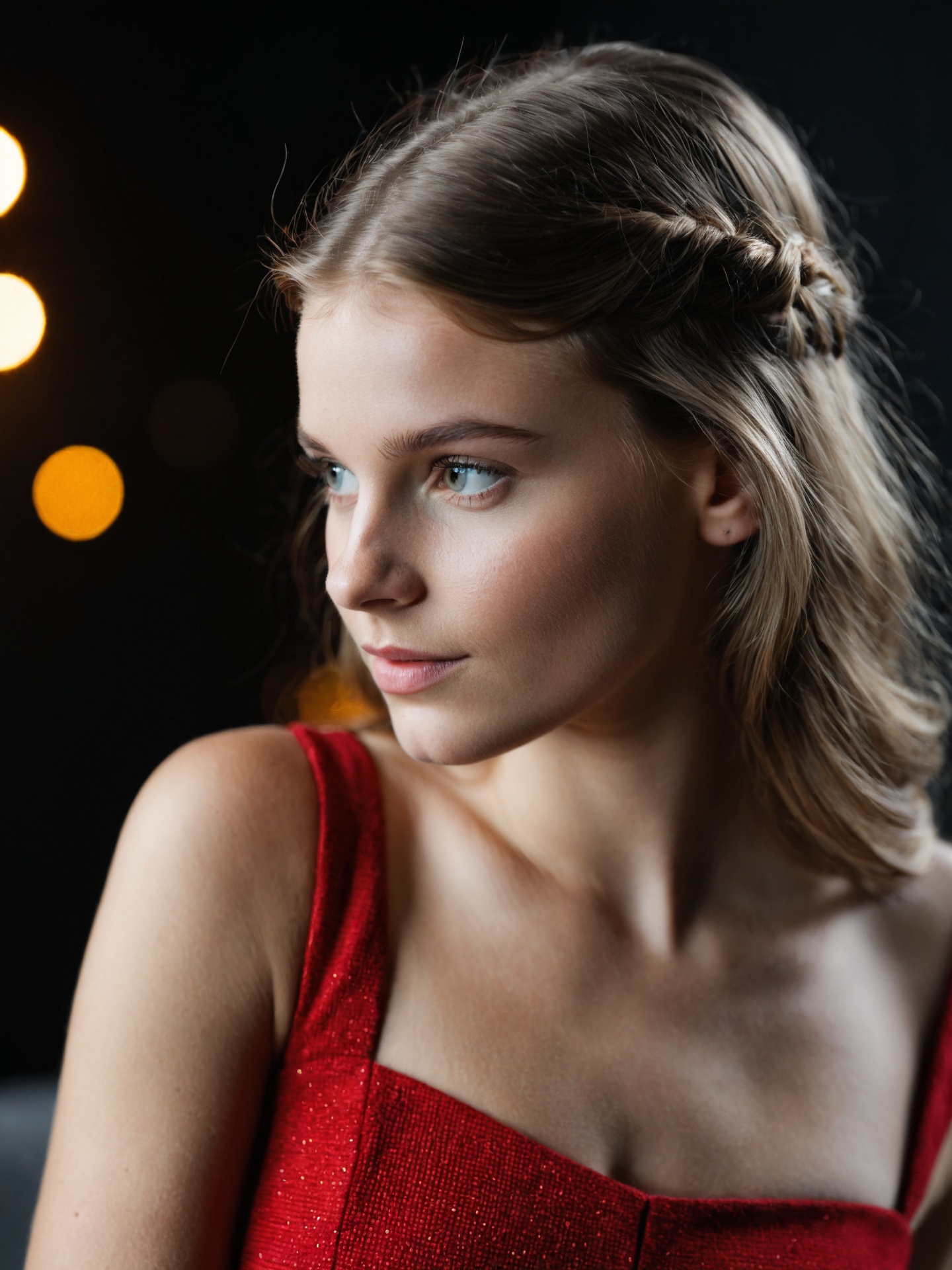 Professional Photoshoot of a 20 year old woman (close up),  ,  upper body on Tensor.Art