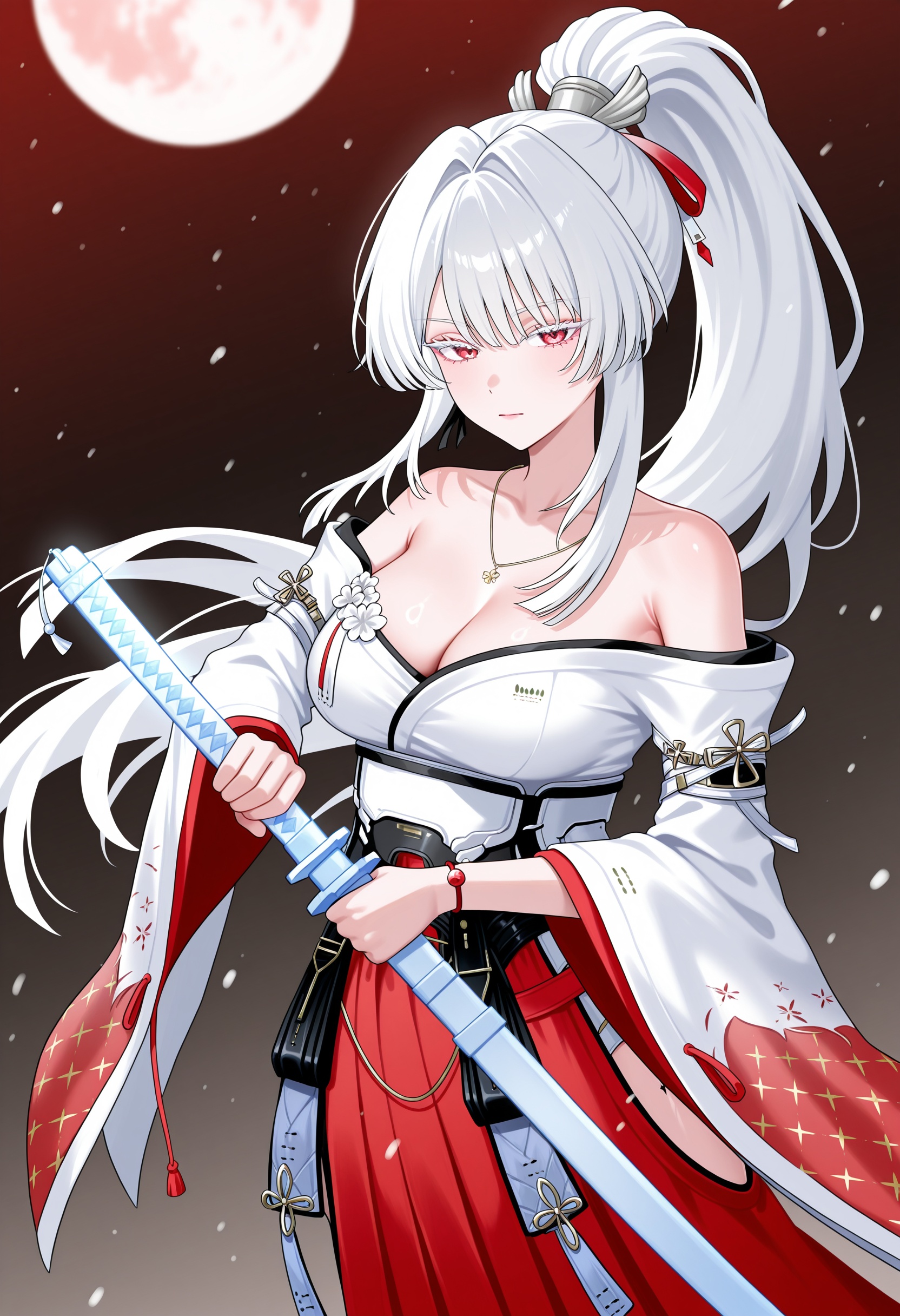 artist:trixie \(trixiex33\),  hiyuki \(wuthering waves\),  holding weapon by Xie Mo on Tensor.Art