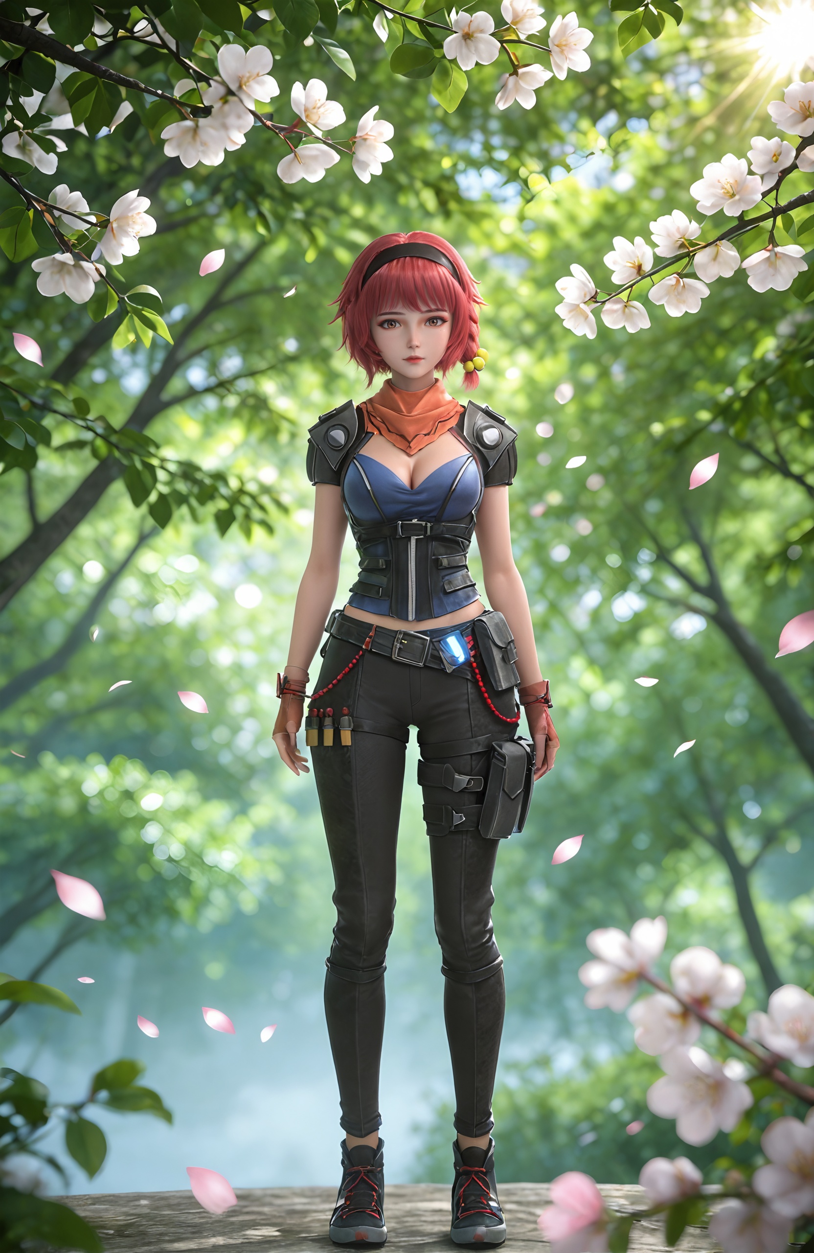 1girl,  short hair,  red hair by 漫 on Tensor.Art