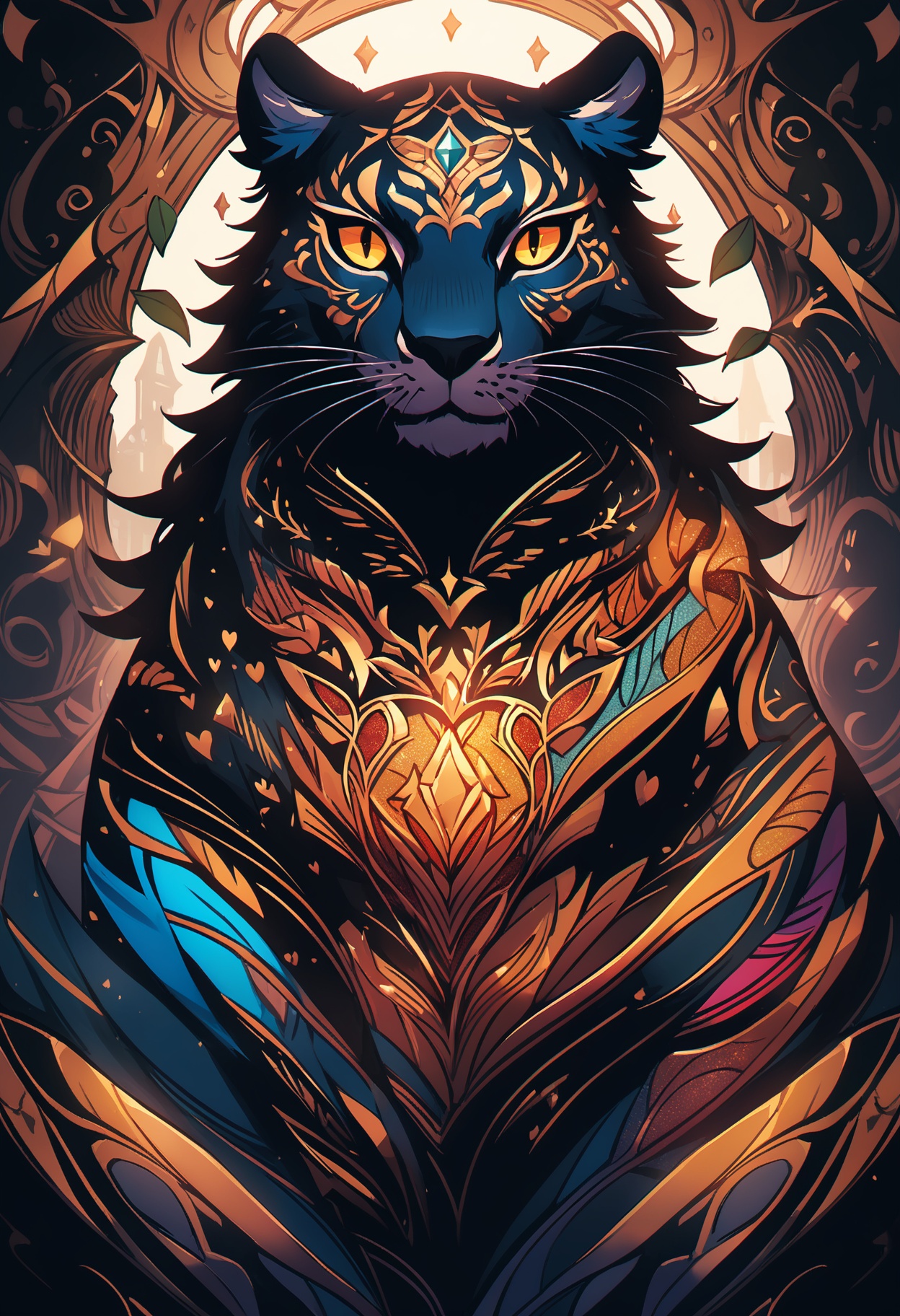 <lora:add-detail-xl:0.75> (Heartwarming) , (best perfect background, very Drab, [Vintage:Foolish:16] details, naturalism, Dreamy) , stylized by Dan Mumford and Sana Takeda, digital art, Woman, wearing Panther-style Chikankari, Fujifilm Neopan 100, shallow depth of field, High imposing, in the style of the Musa, beautiful detailed supreme quality color intricate, cinematic CG Unity detailed wallpaper, highly contrasted, highly enhanced, unique, luxury, glossy, artistic