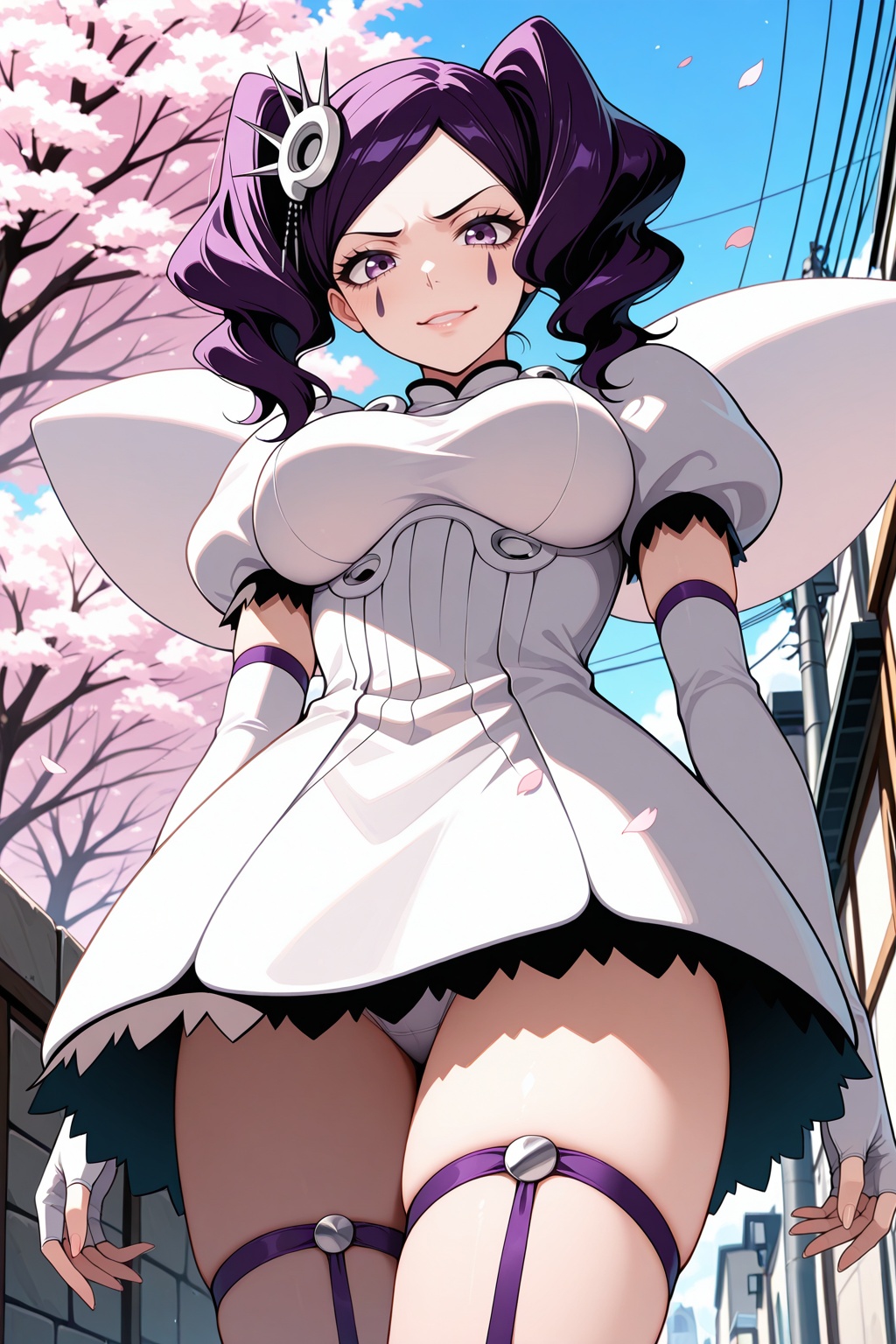 cirucci sanderwicci,  short twintails,  purple hair on Tensor.Art