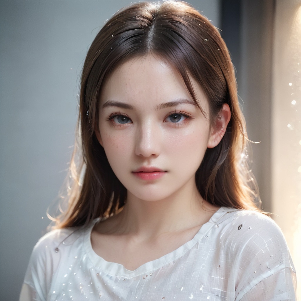 RAW photo,portrait of a beautiful woman wearing a shirt (high detailed skin:1.2),8k uhd,dslr,soft lighting,high quality,film grain,Fujifilm XT3,upper body,cute face,eye level,focus on eyes,dappled light on face,pale skin,no make-up,detailed face and eyes,natural skin texture,highly detailed skin,textured skin,skin pores,[[[oiled shiny skin]]],skin blemish,imperfect skin,intricate skin details,visible skin detail,detailed skin texture,subsurface scattering,blush,few freckles,few moles,goosebumps,minor skin imperfections,skin pores,[[[wrinkles]]],vitiligo spots,whiteheads,blackhead,white pimples,red pimples,beauty spot,[[[[skin fuzz]]]],remarkable detailed pupils,detailed iris,very thin eyebrows,