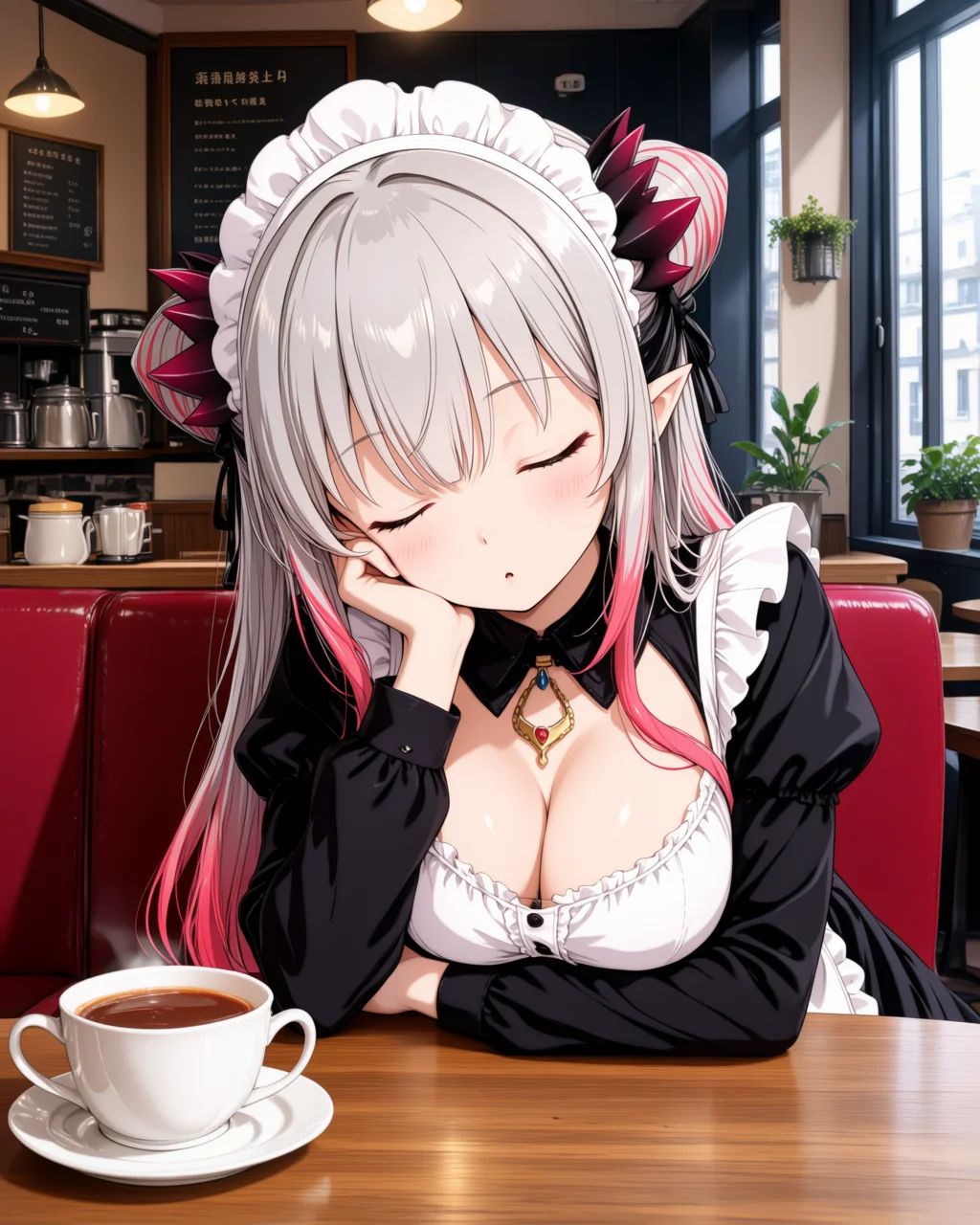 1girl,  suou patra,  maid on Tensor.Art