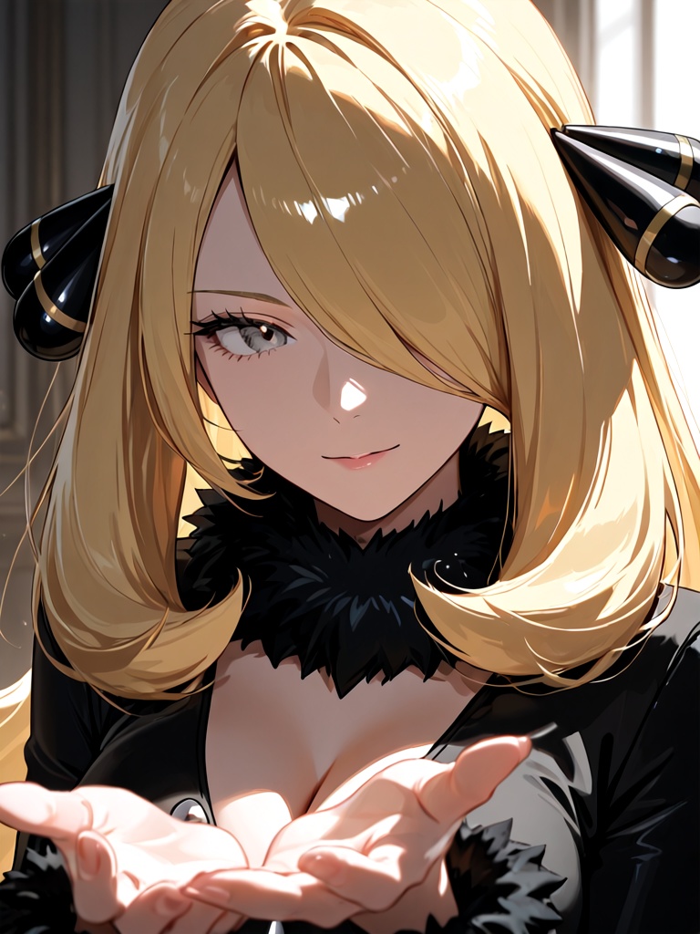 1girl,  cynthia (pokemon),  general on Tensor.Art