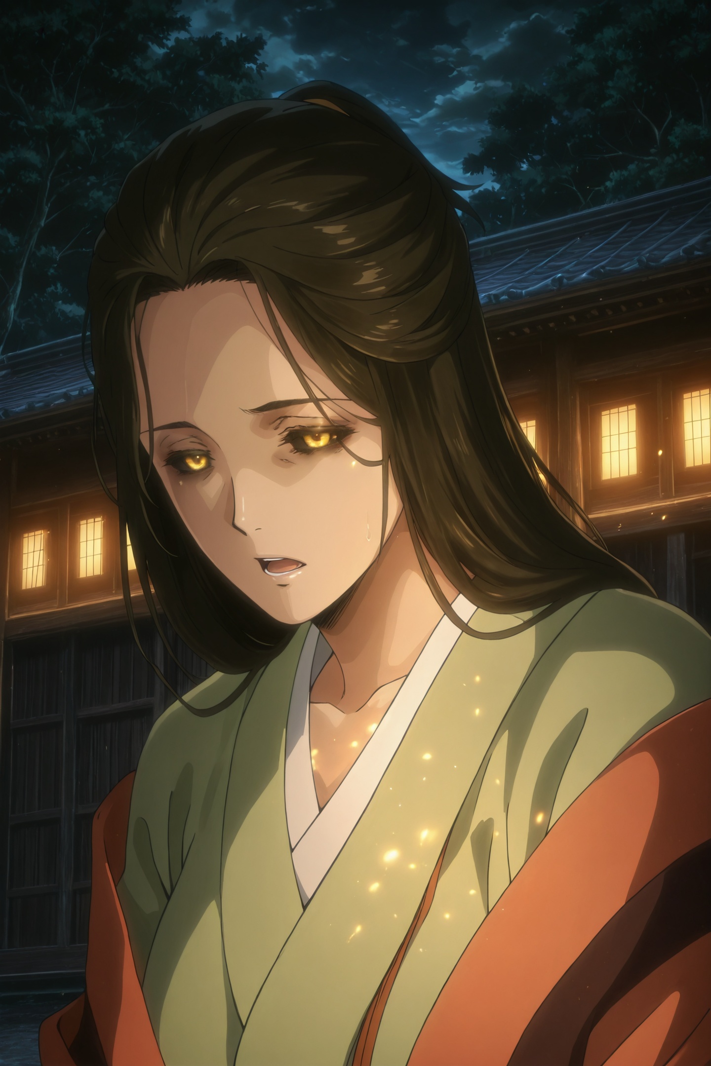 Anime Style,  Shino \(Kabaneri\),  japanese clothes on Tensor.Art