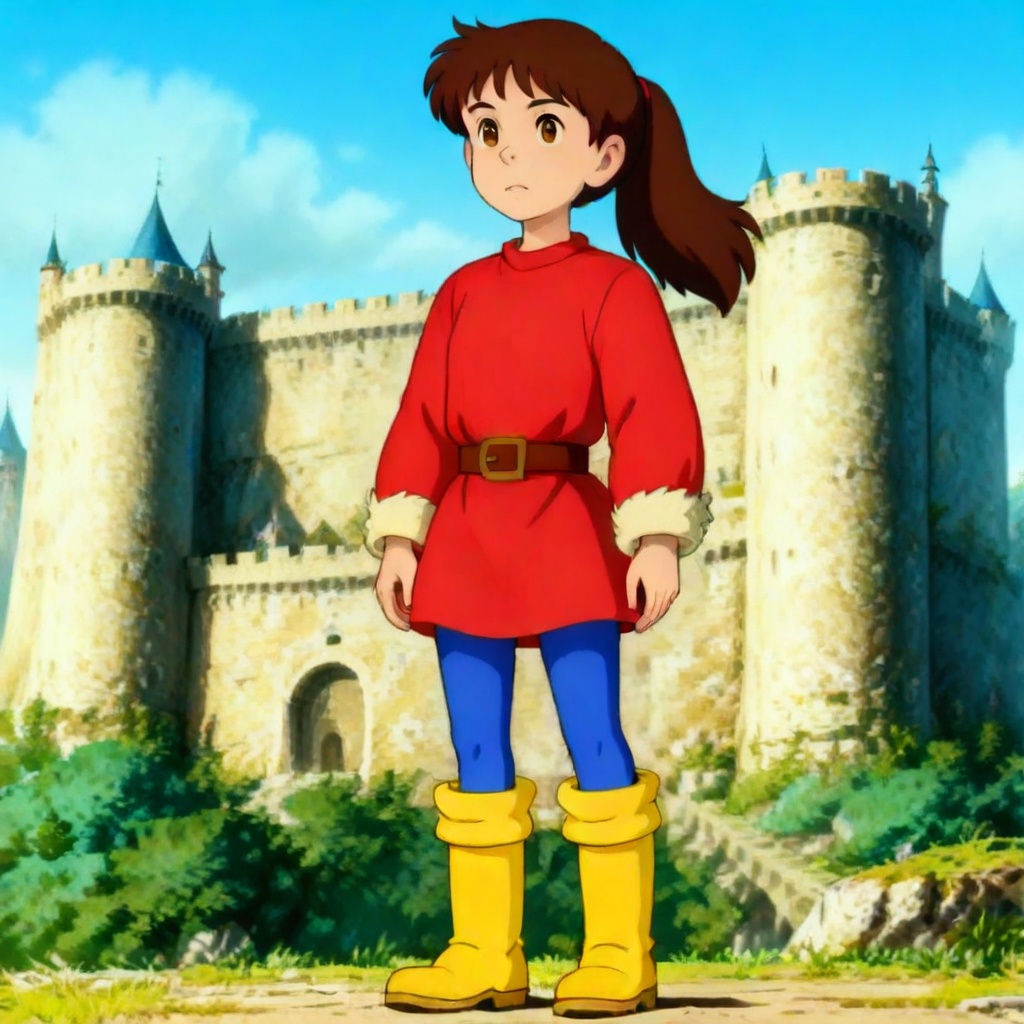 yellow footweat,  standing,  full body on Tensor.Art