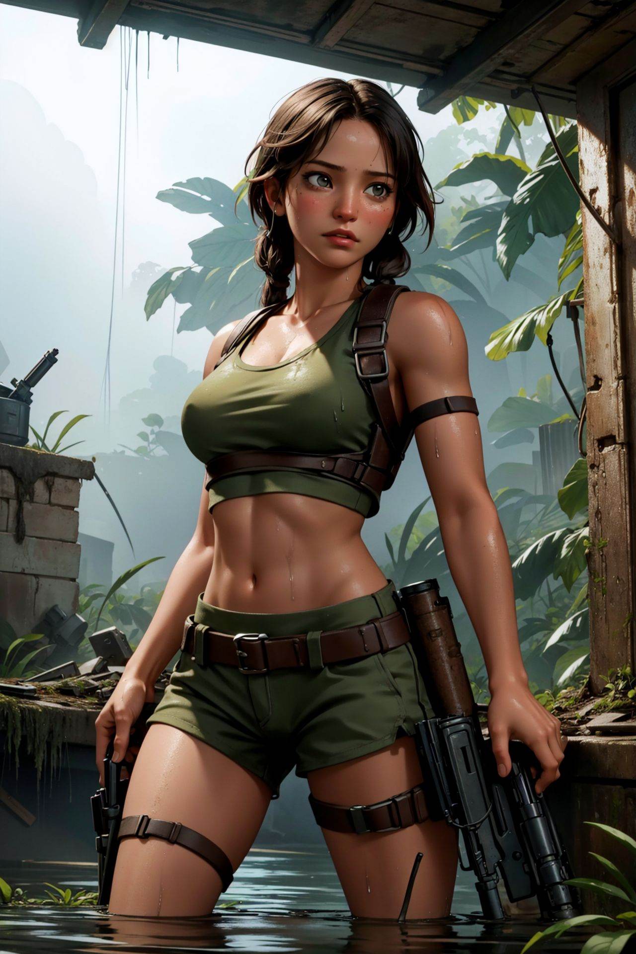 1girl,  masterpiece,  Lara Croft on Tensor.Art