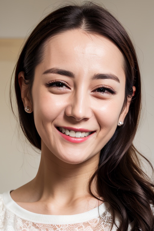 マスターチーフ PHOTOREALISTIC REALISTIC,masterpiece,best quality,highres,ultra detailed,8k,1woman,portrait,looking at viewer,upper teeth,smile,(unlit dark night),indoors,<lora:dilirebaAlexnsfw80:0.6>