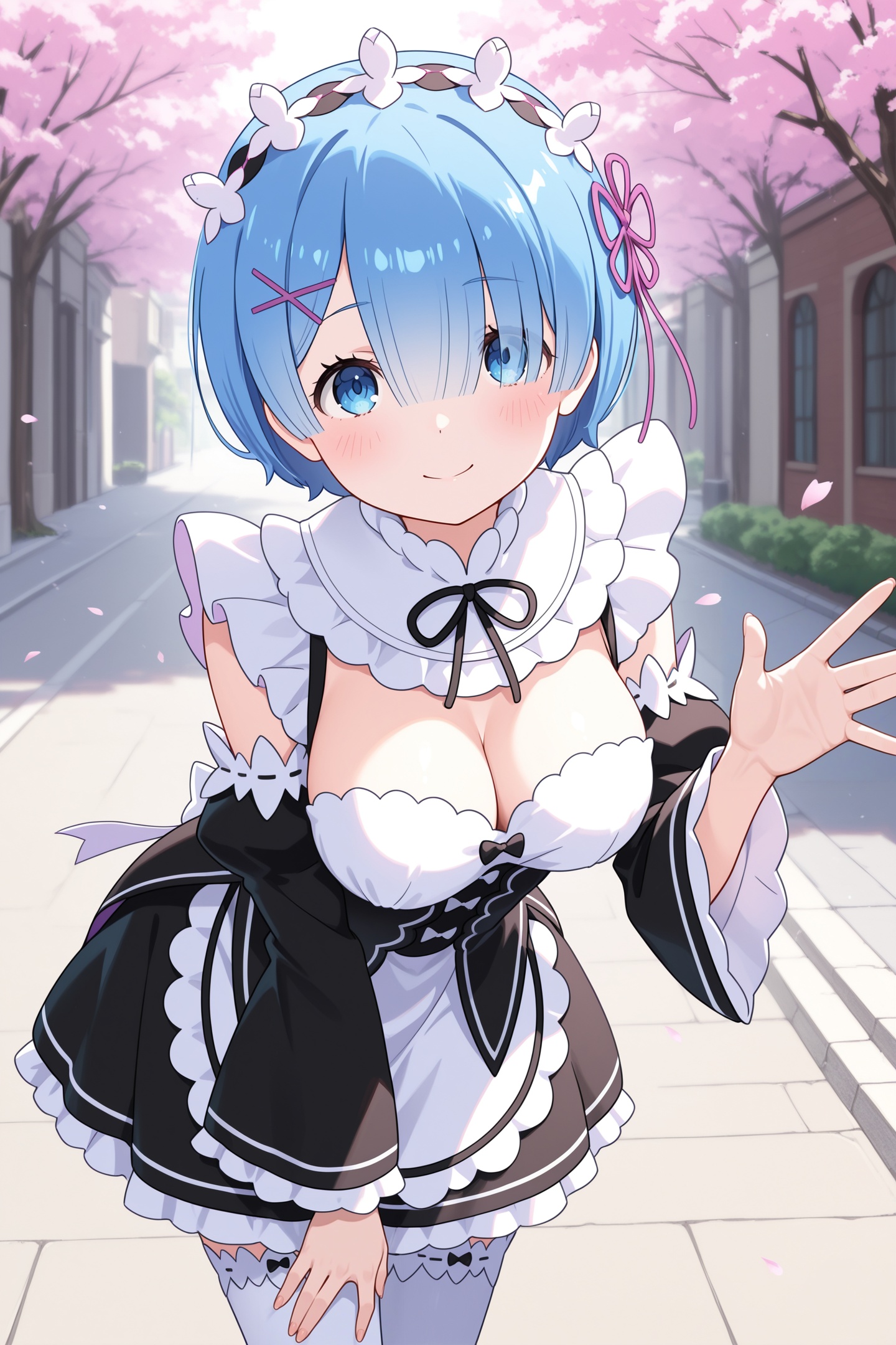 rem \(re:zero\),  hair over one eye,  re:zero kara hajimeru isekai seikatsu on Tensor.Art