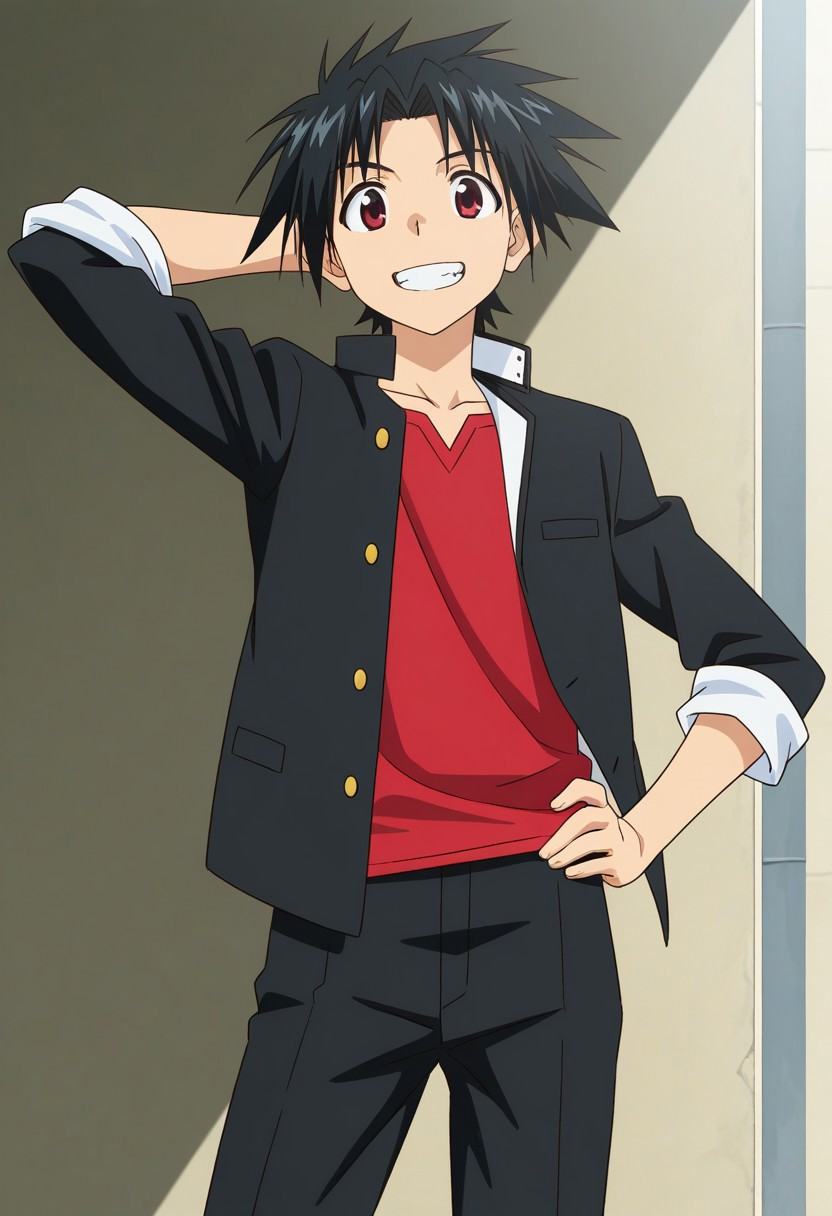 Solo Male,  anime,  Touta Konoe on Tensor.Art