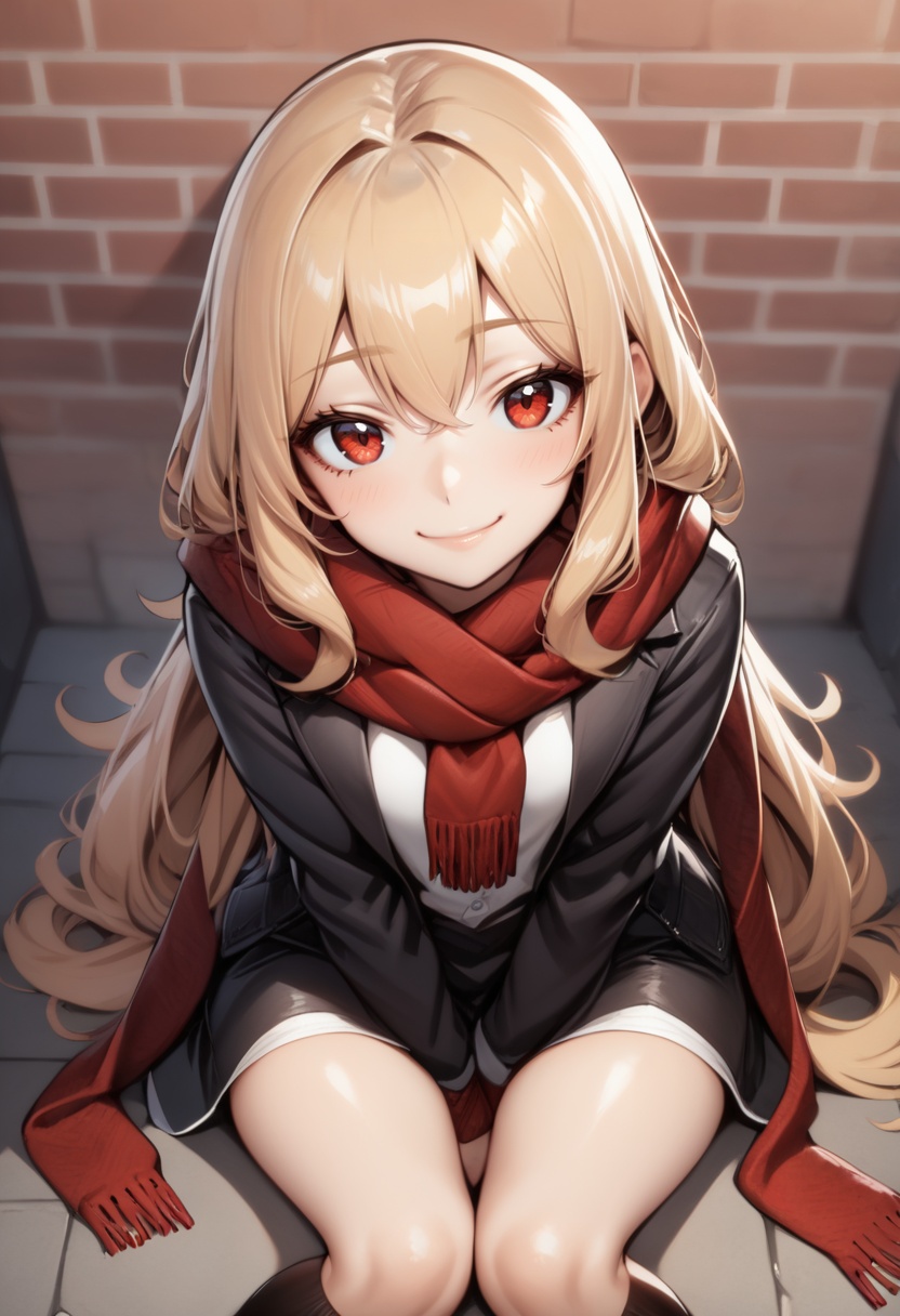 1girl,  between legs,  blonde hair on Tensor.Art
