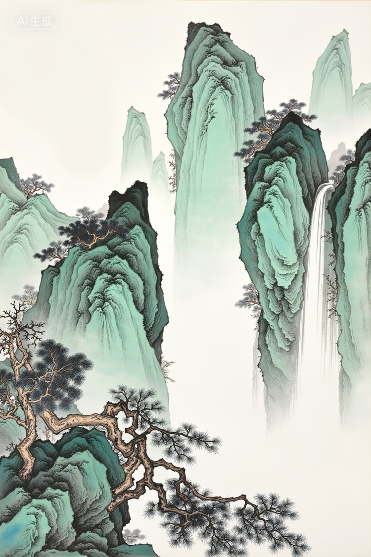 F.1国风系列中国水墨画 by 星美AIGC-Fine on Tensor.Art