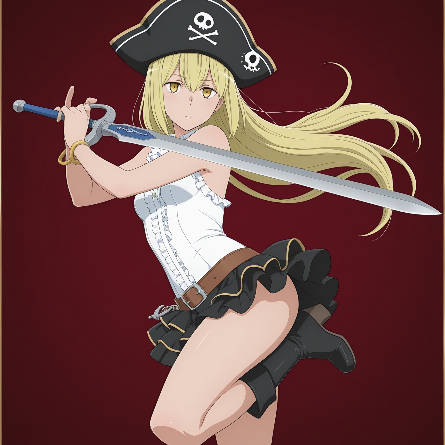 white_shirt,  sword,  holding_weapon on Tensor.Art