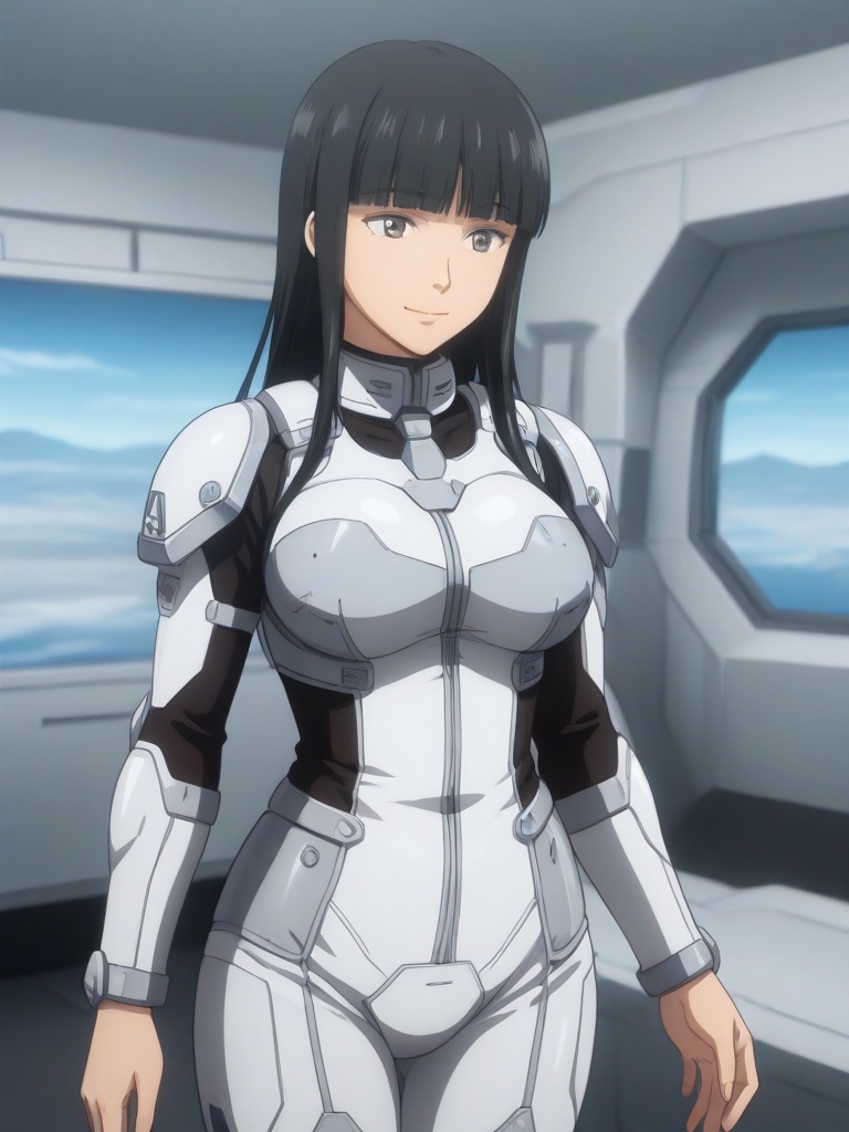 akita nanao,  1girl,  black hair by 鬼畫符 on Tensor.Art