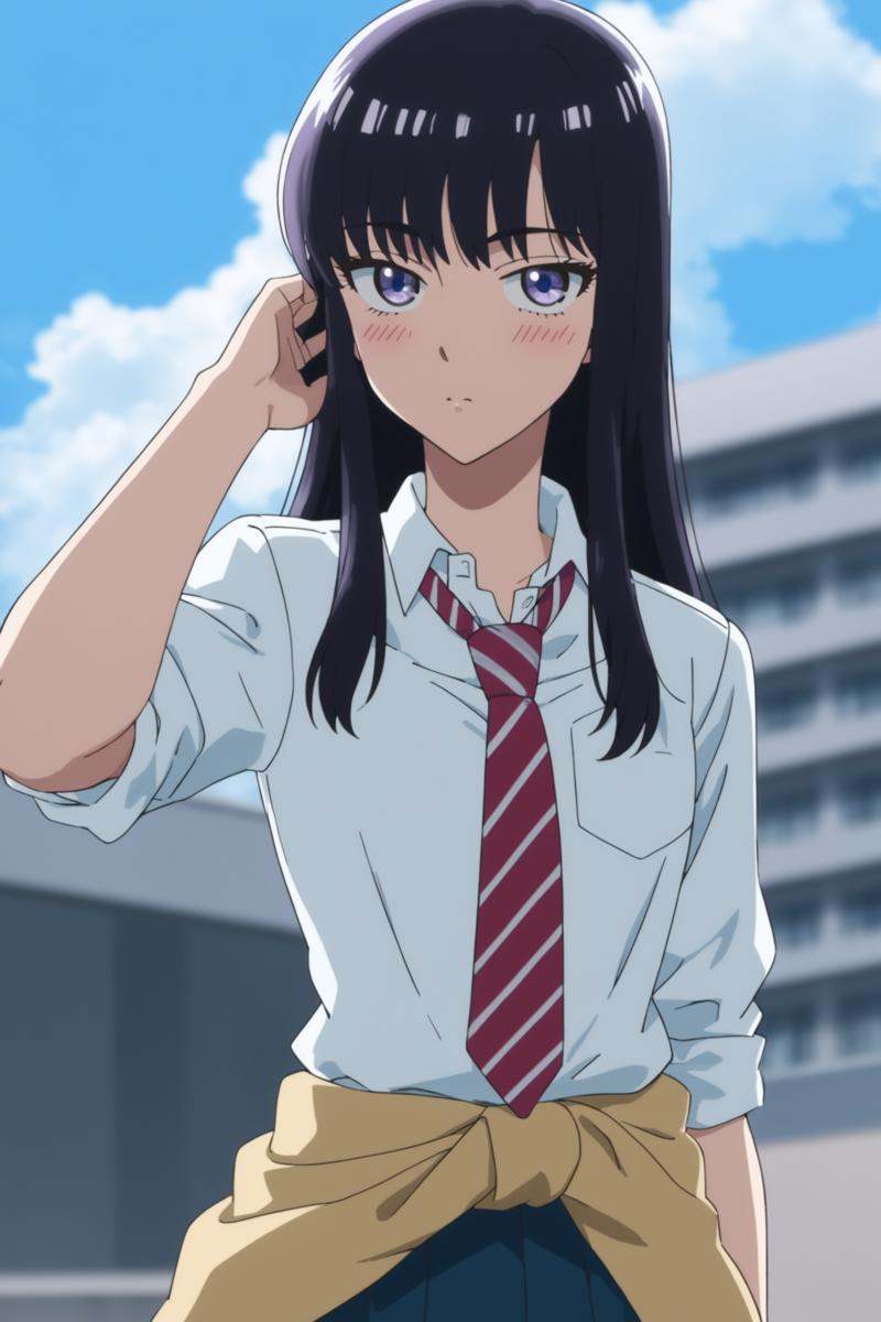tachibana akira,  long hair,  black hair on Tensor.Art