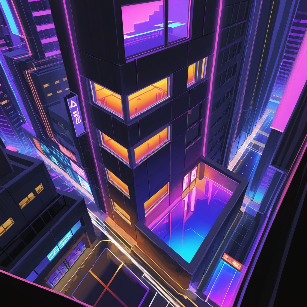Synthwave,  a0b,  scenery on Tensor.Art