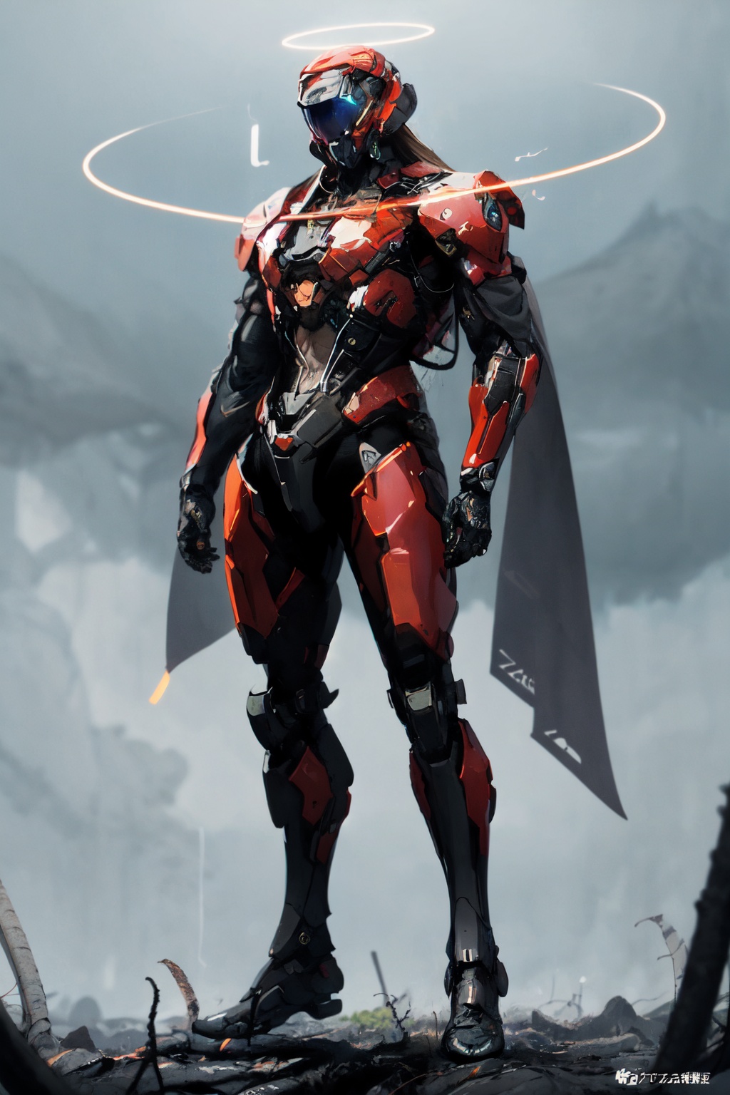 (masterpiece:1.2),best quality,PIXIV,Apocalypse Aso,halo,dark background,<lora:Apocalypse Aso_20240119162949:1>,
