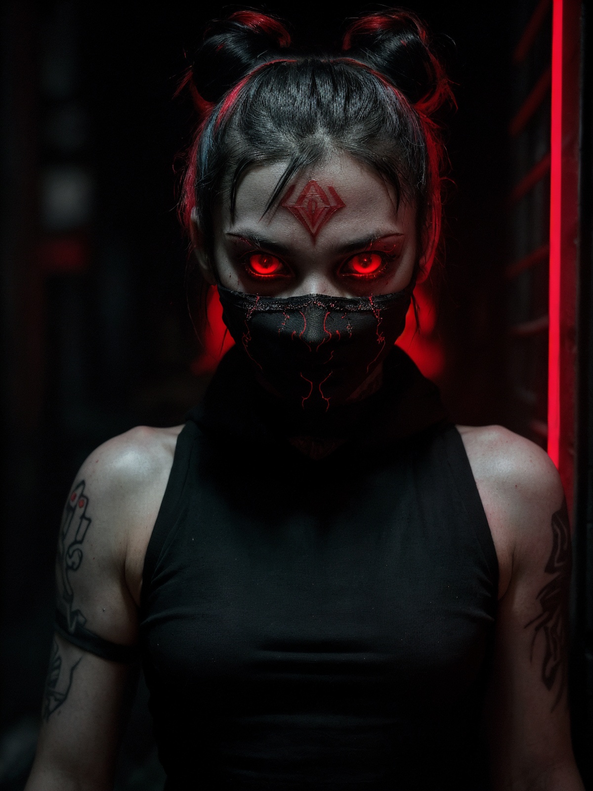 raw photo,  morbid cyberpunk, on Tensor.Art