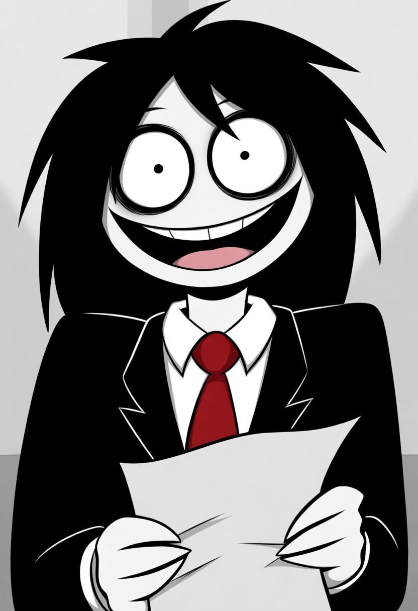jeff_the_killer_(pastamonsters),  1boy,  solo on Tensor.Art