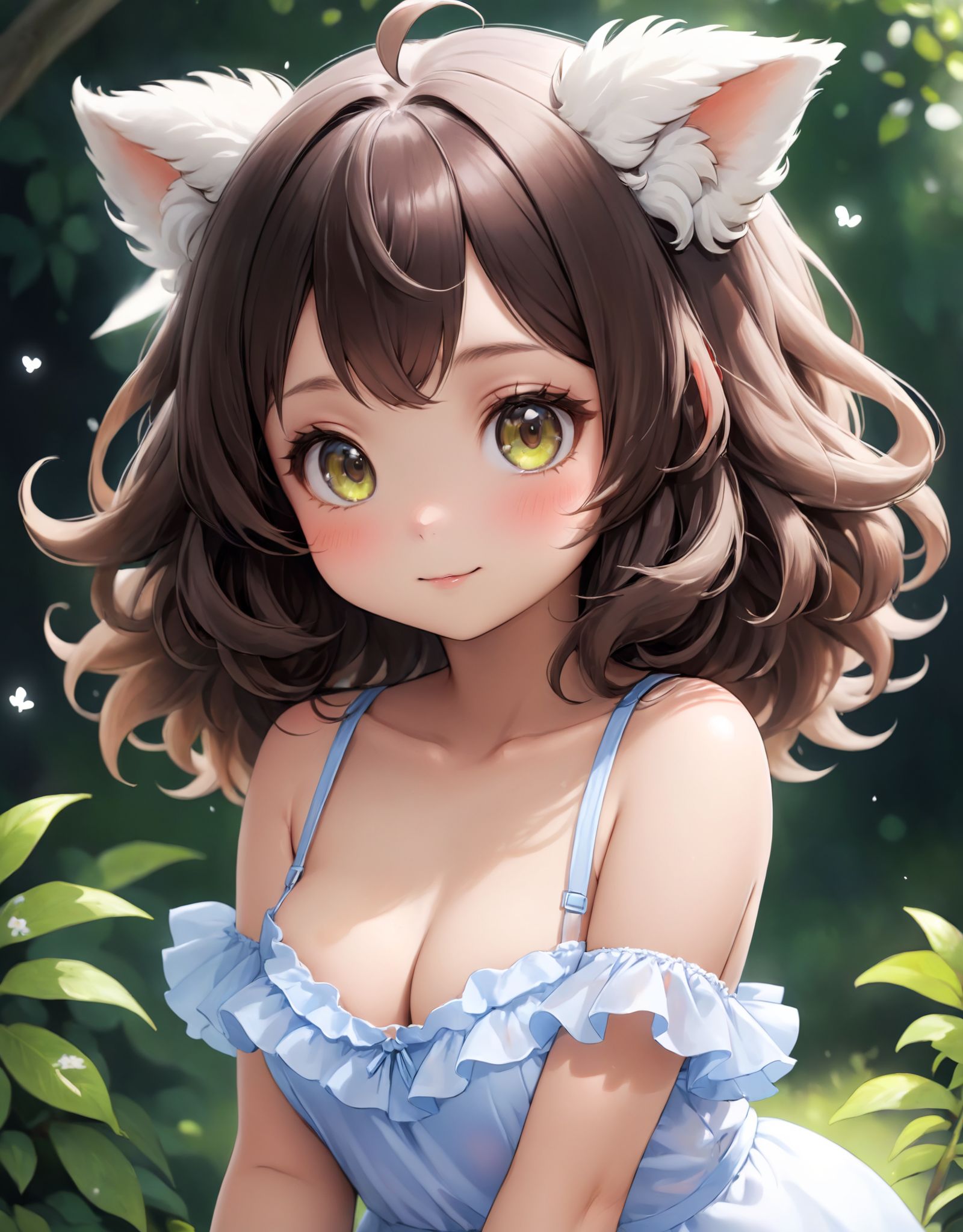 fluffy seep girl in open air on Tensor.Art