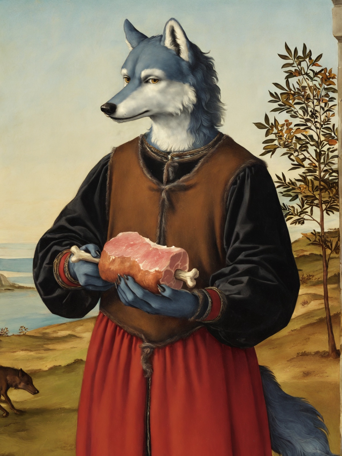 1boy,  wolf,  furry on Tensor.Art
