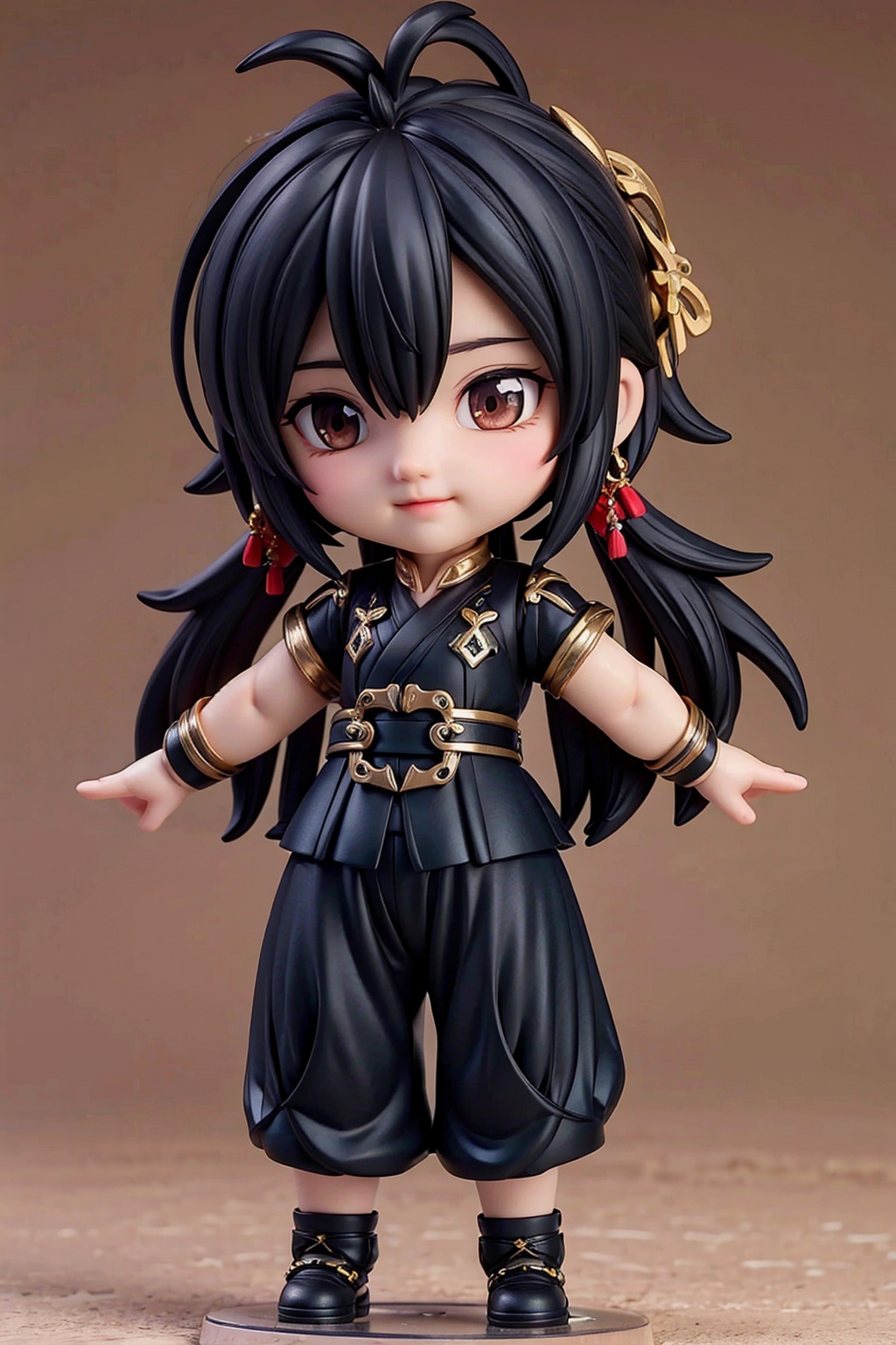 boy,black hair,full body,arms at sides,chinese clothes,