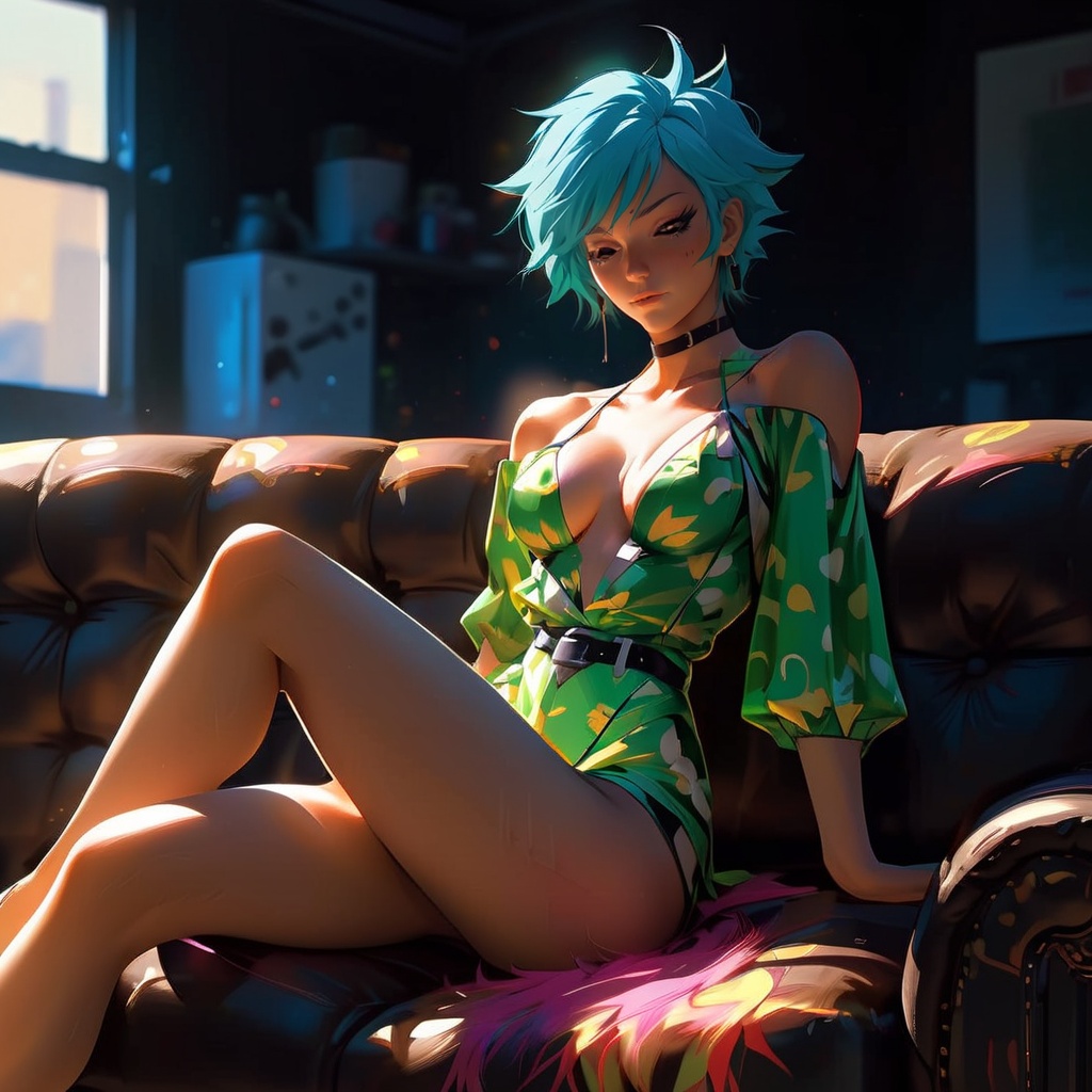 Full body,  spike,  cowboy bebop on Tensor.Art