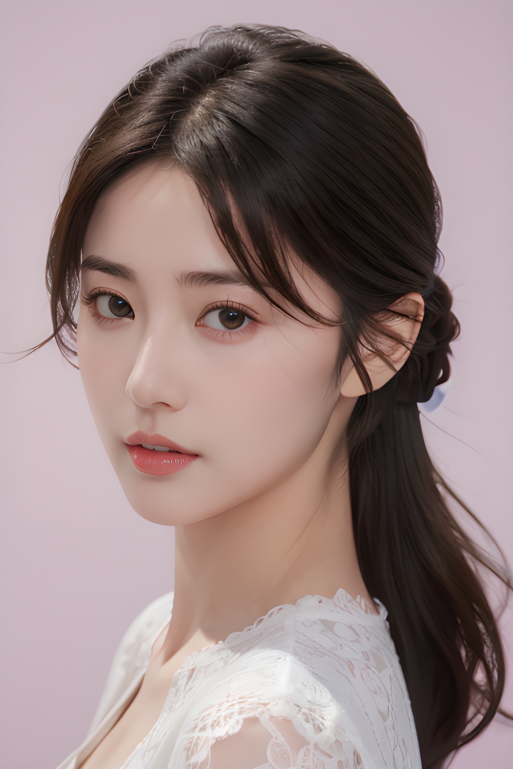 <lora:0808_09:0.7>,simple background,pink,, 1girl,realistic,masterpiece, best quality, photorealistic, HDR,detail