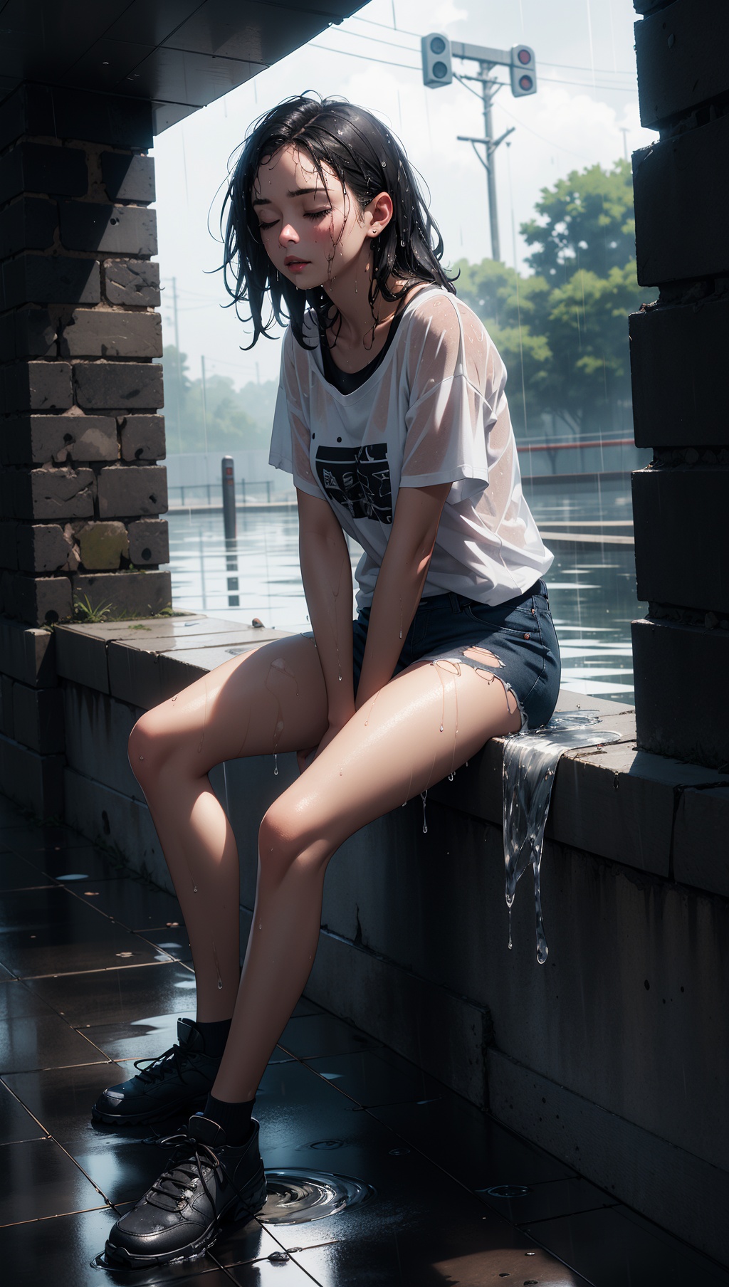 HDR photo of,  (full body shot),  a gorgeous sensual woman on Tensor.Art