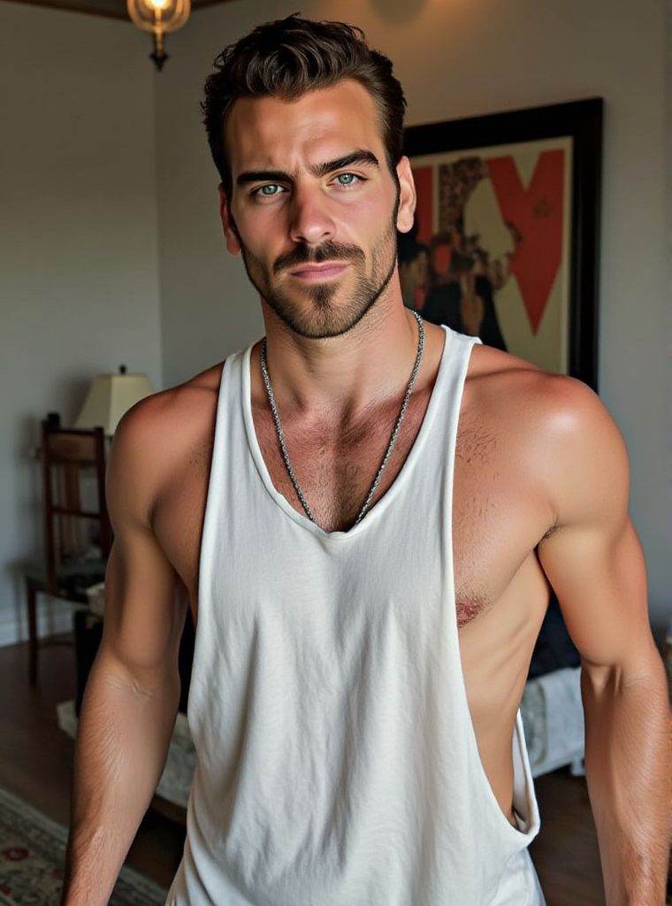 Nyle Dimarco ,  droparm **** top,  necklace on Tensor.Art