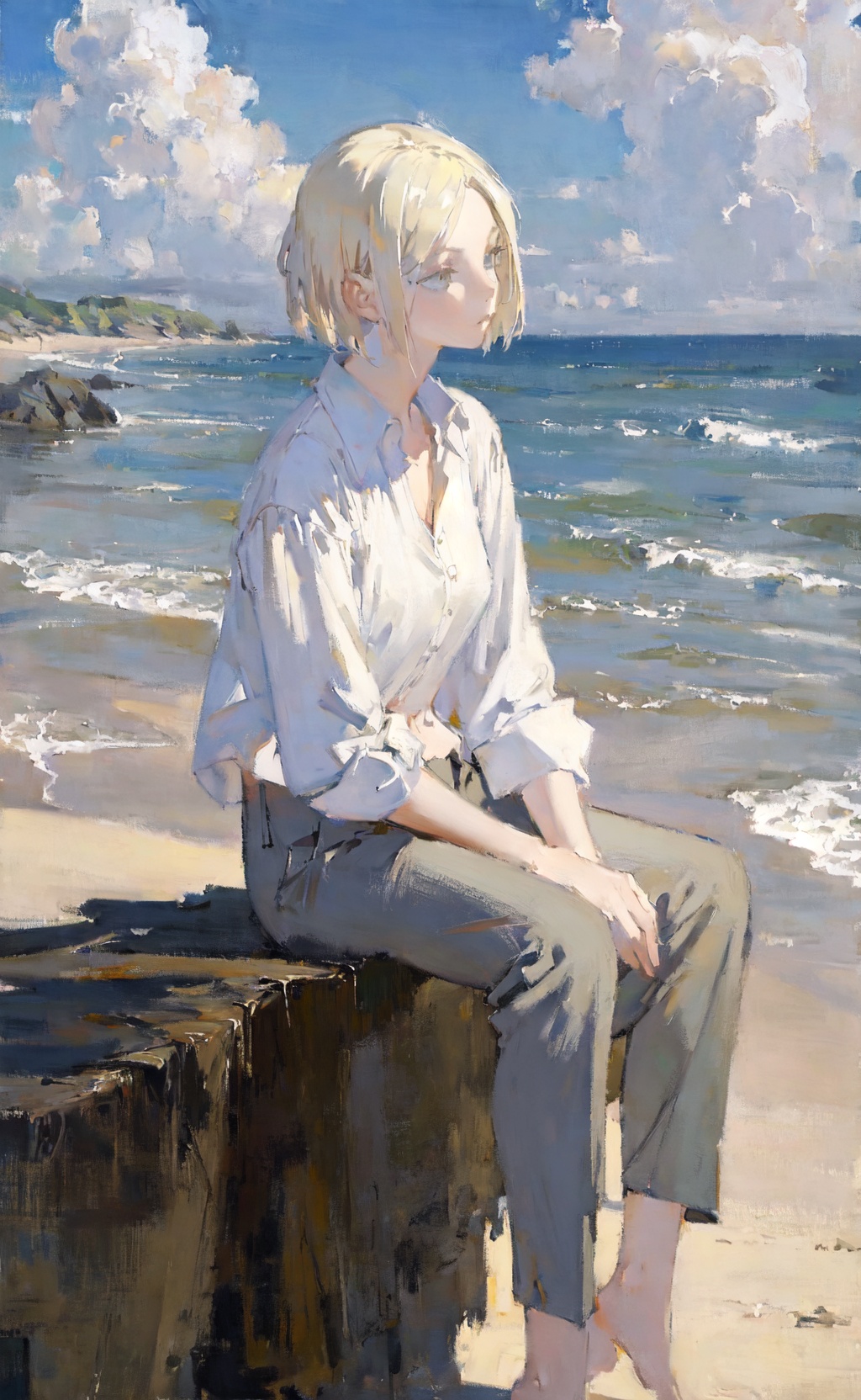 masterpiece,  best quality,  beautiful oil painting illustration on Tensor.Art
