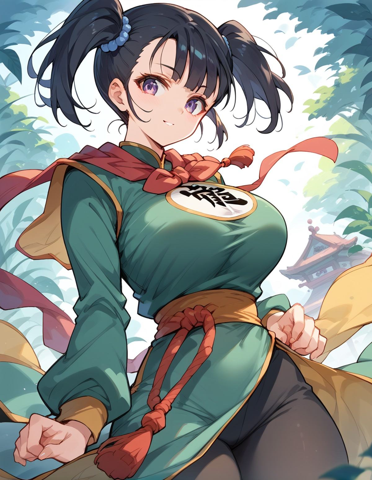1girls,  fighter(dq3),  black hair on Tensor.Art