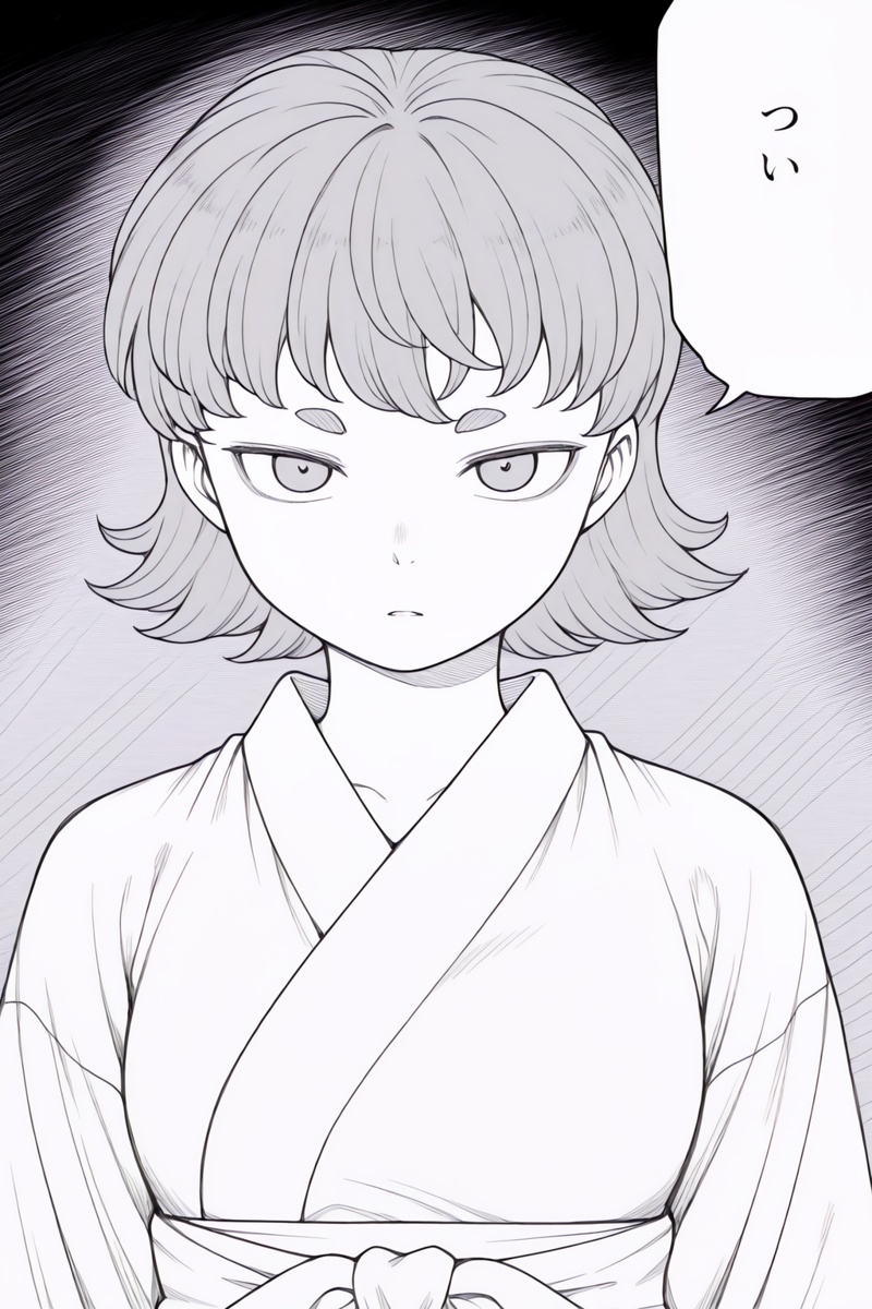 manga style,  linear_hatching,  1girl on Tensor.Art