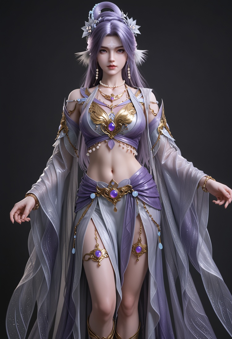 瑶光仙子仅有上半身素材-国漫-pony by 云落 on Tensor.Art