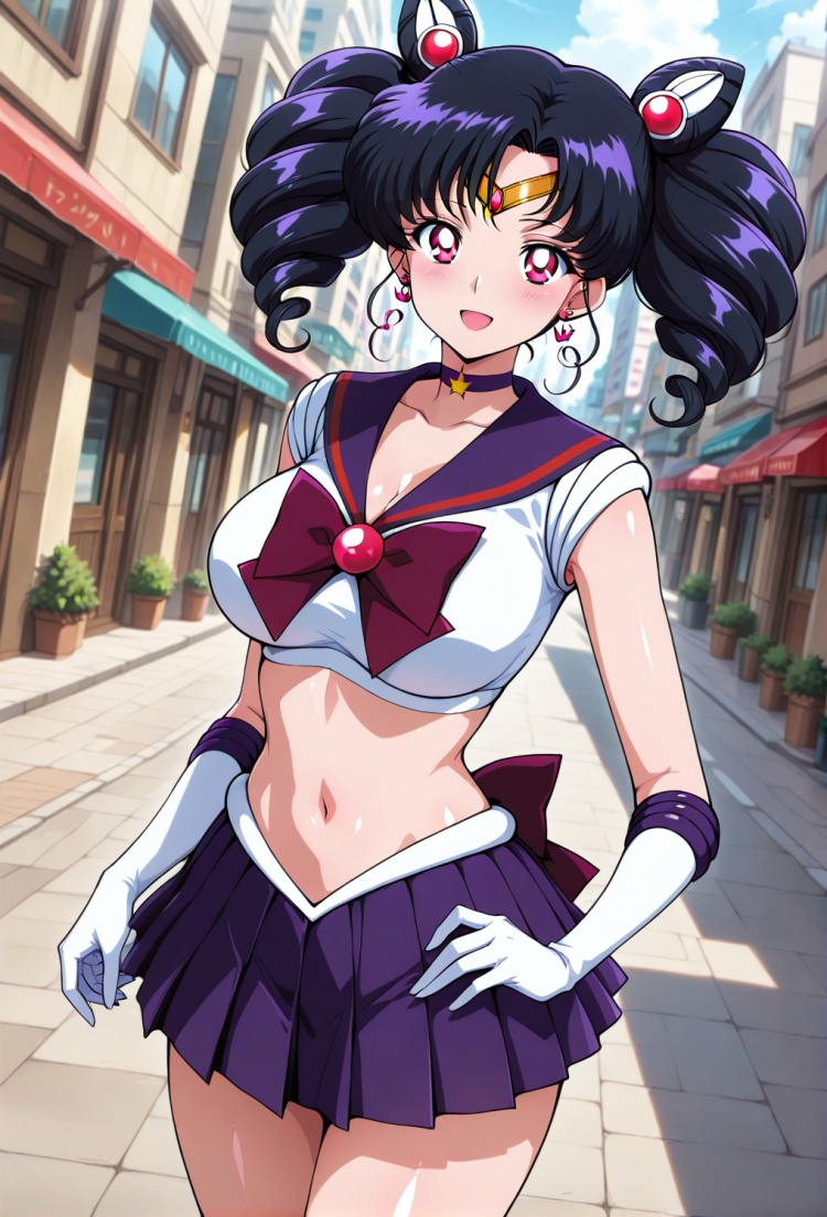 セーラー戦士コスチューム(へそ出し化) by love navel on Tensor.Art