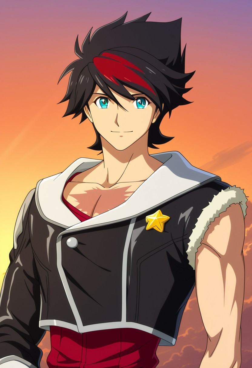 Anime male character,  1male,  solo male focus on Tensor.Art