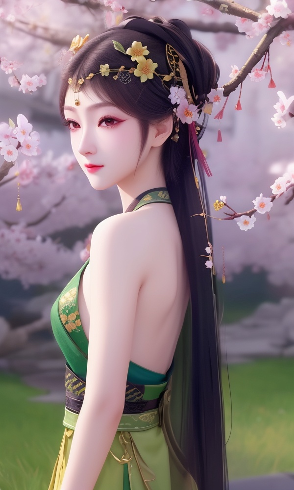 (,1girl, ,best quality, ),looking at viewer, <lora:408-DA-凡人修仙传-卓如婷:0.8> ,ultra detailed background,ultra detailed background,ultra realistic 8k cg,, ,masterpiece, (( , )),, ,   plum blossoms,    ,,  (()), (), ,, 