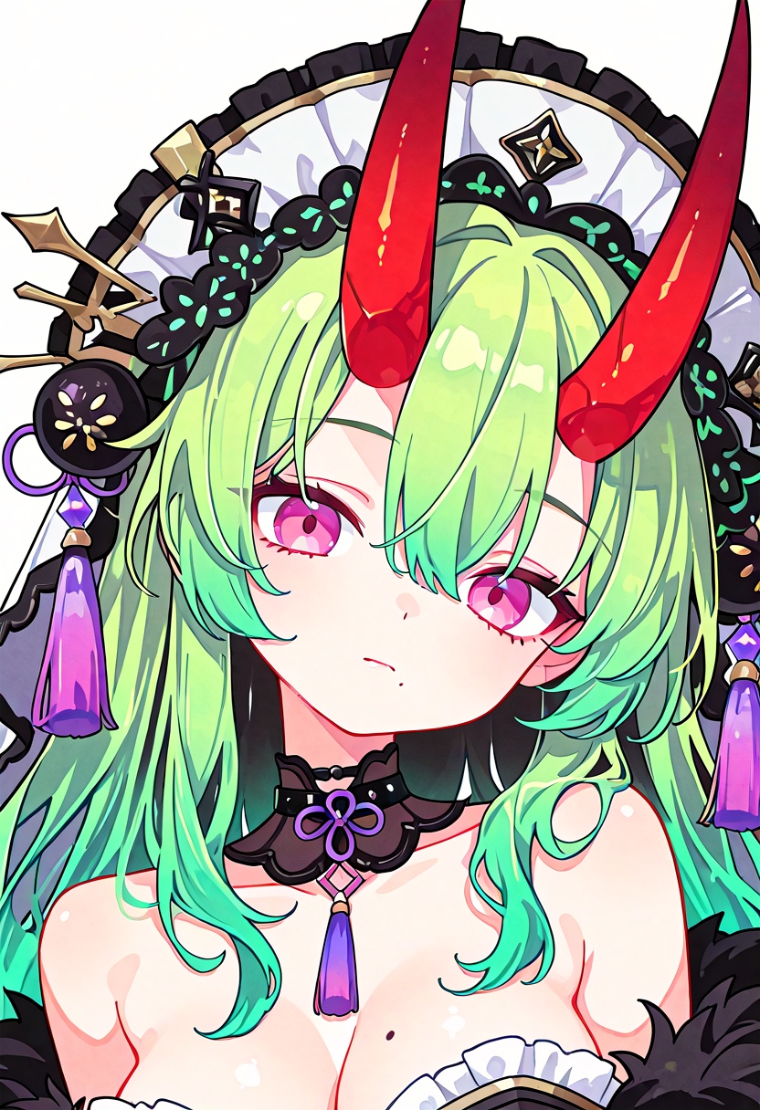 1girl,  horns,  solo on Tensor.Art