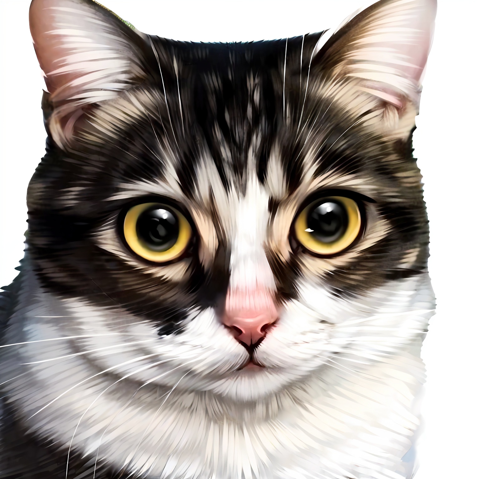HTTP, no humans, animal focus, cat, white background, simple background, looking at viewer, animal, realistic<lora:HTTP_20231121185644-000008:1>